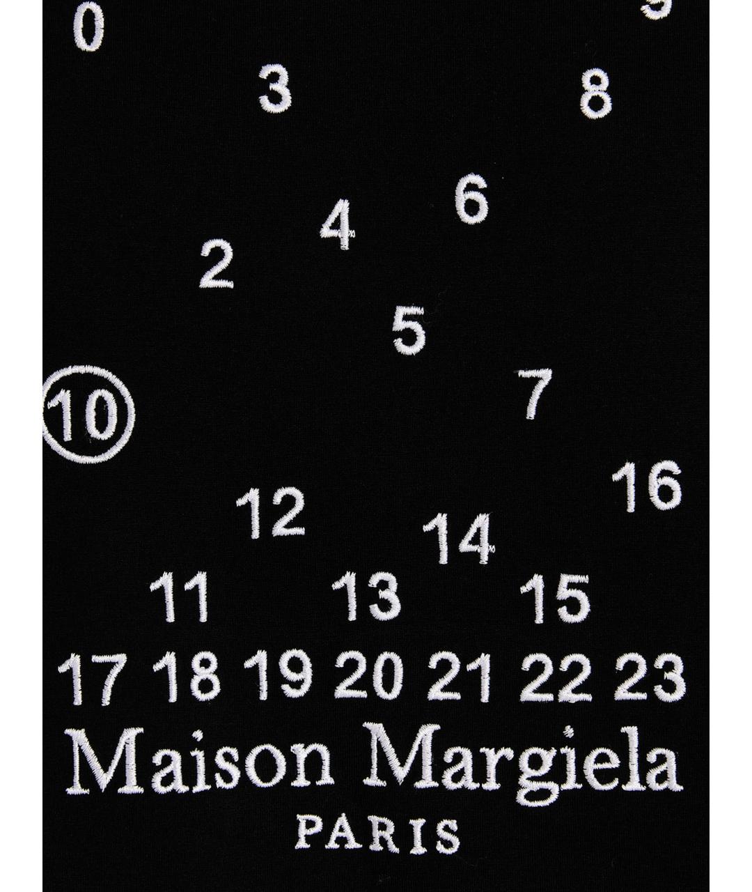 MAISON MARGIELA Черная хлопковая футболка, фото 5