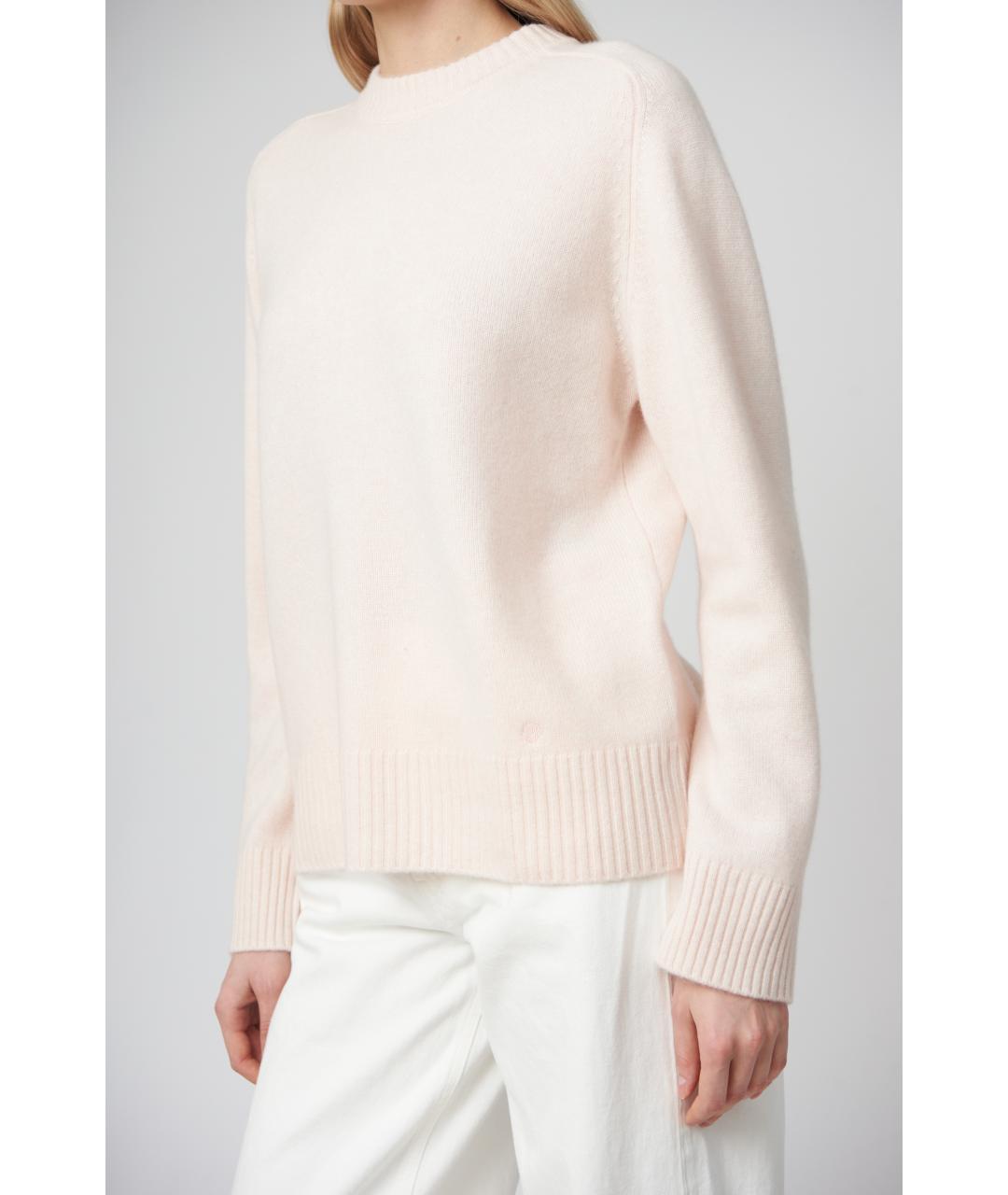 LOULOU STUDIO Розовый кашемировый джемпер / свитер, фото 3