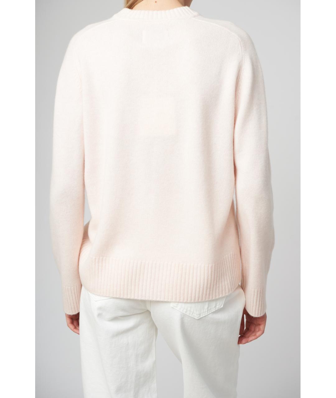 LOULOU STUDIO Розовый кашемировый джемпер / свитер, фото 4