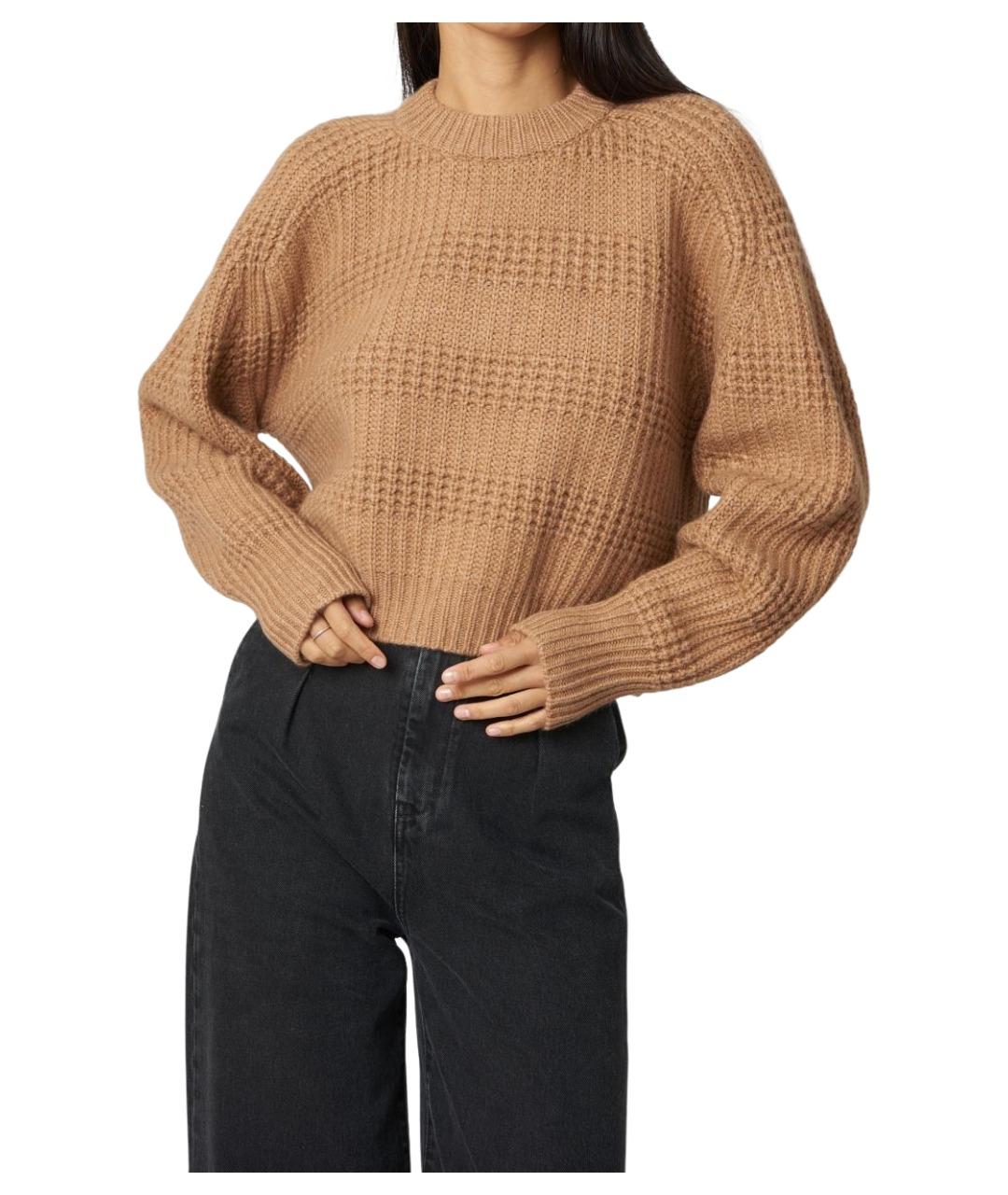 LOULOU STUDIO Коричневый кашемировый джемпер / свитер, фото 1