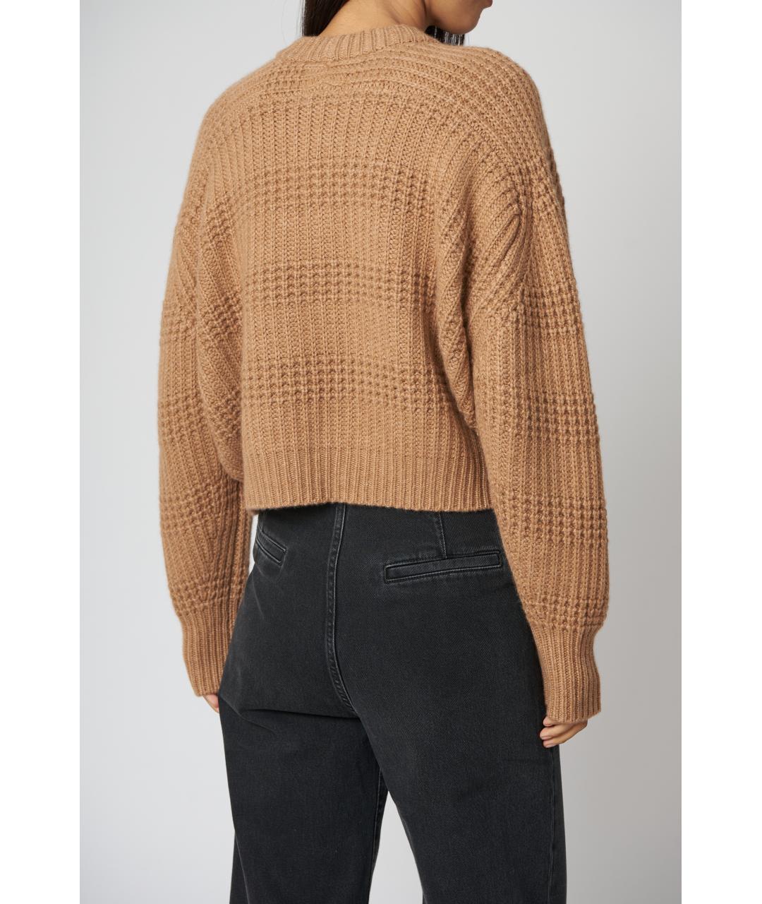 LOULOU STUDIO Коричневый кашемировый джемпер / свитер, фото 3