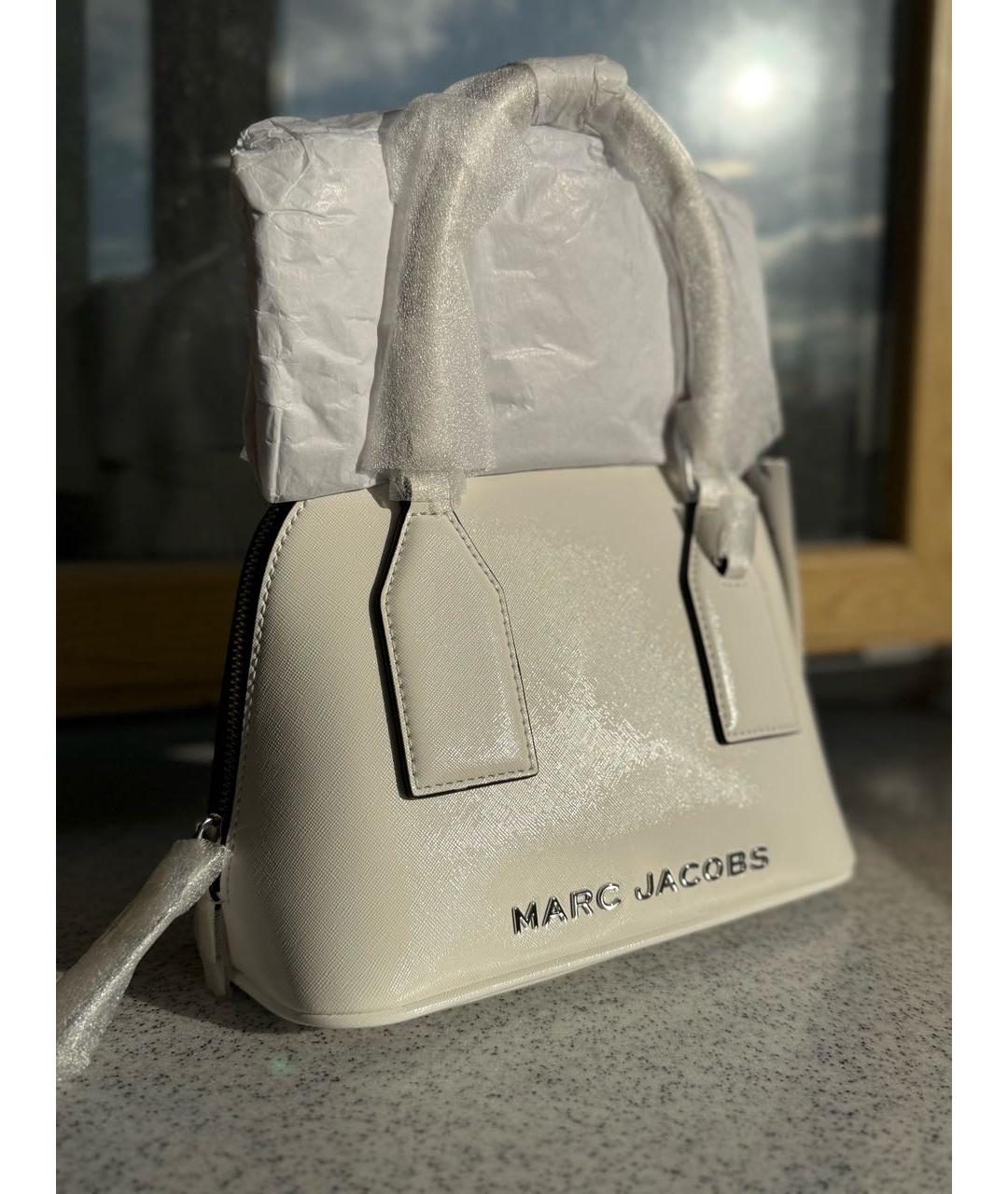 MARC JACOBS Белая сумка с короткими ручками из искусственной кожи, фото 2