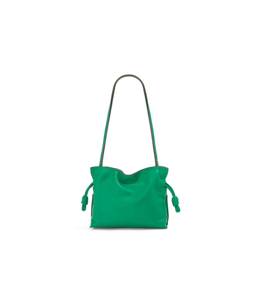 LOEWE Зеленая кожаная сумка через плечо, фото 4