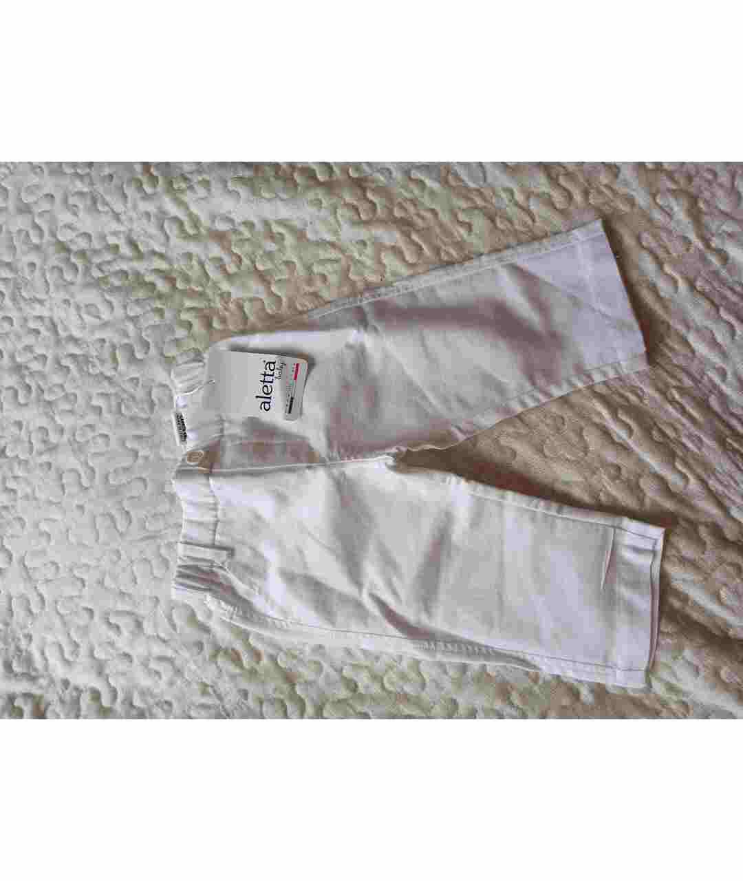 ALETTA Белые хлопковые брюки и шорты, фото 2