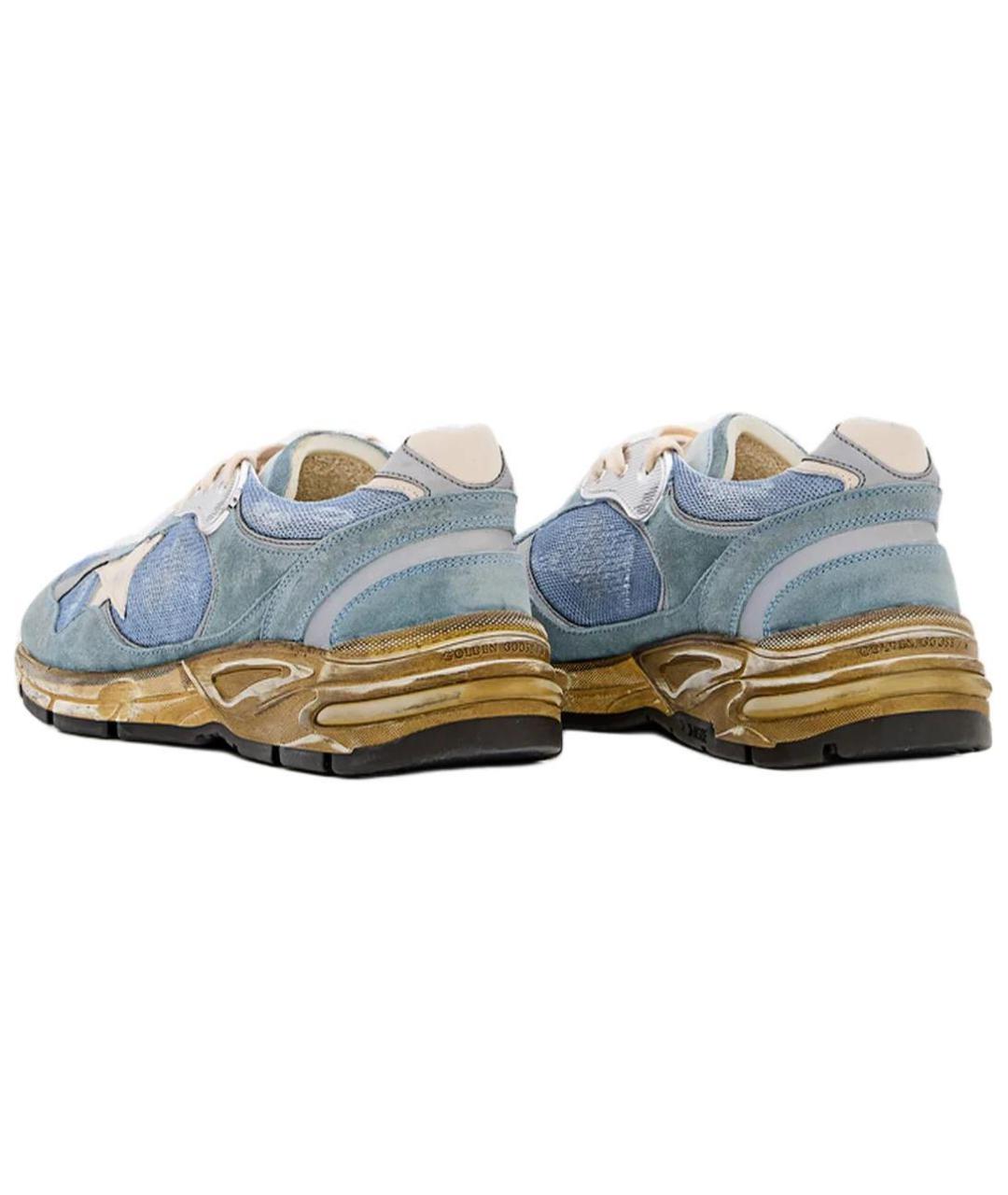 GOLDEN GOOSE DELUXE BRAND Голубые низкие кроссовки / кеды, фото 4
