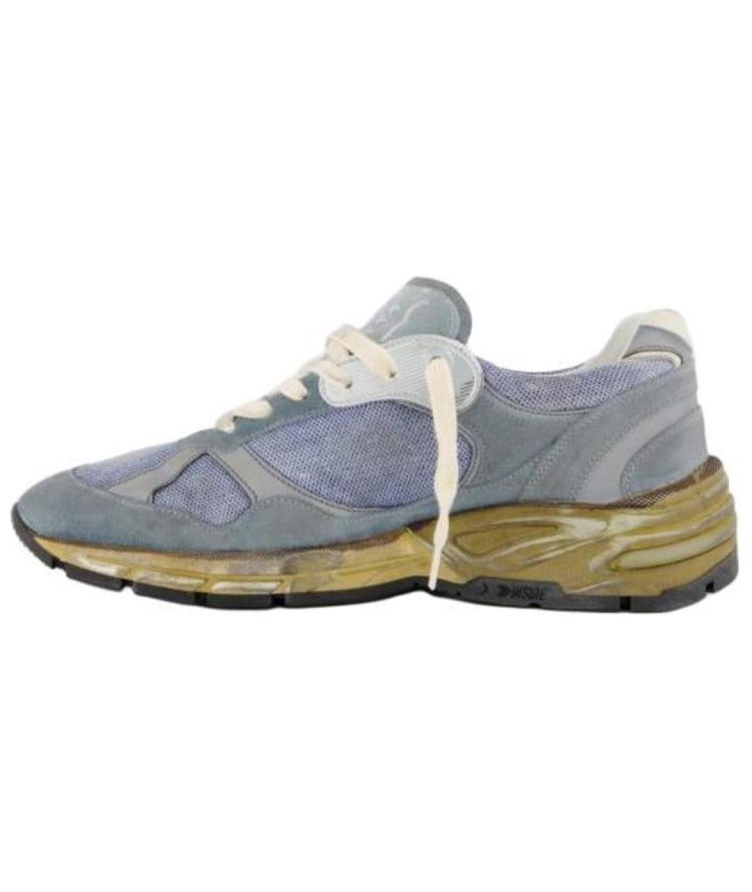 GOLDEN GOOSE DELUXE BRAND Голубые низкие кроссовки / кеды, фото 2