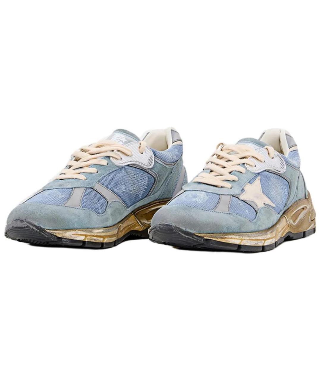 GOLDEN GOOSE DELUXE BRAND Голубые низкие кроссовки / кеды, фото 3
