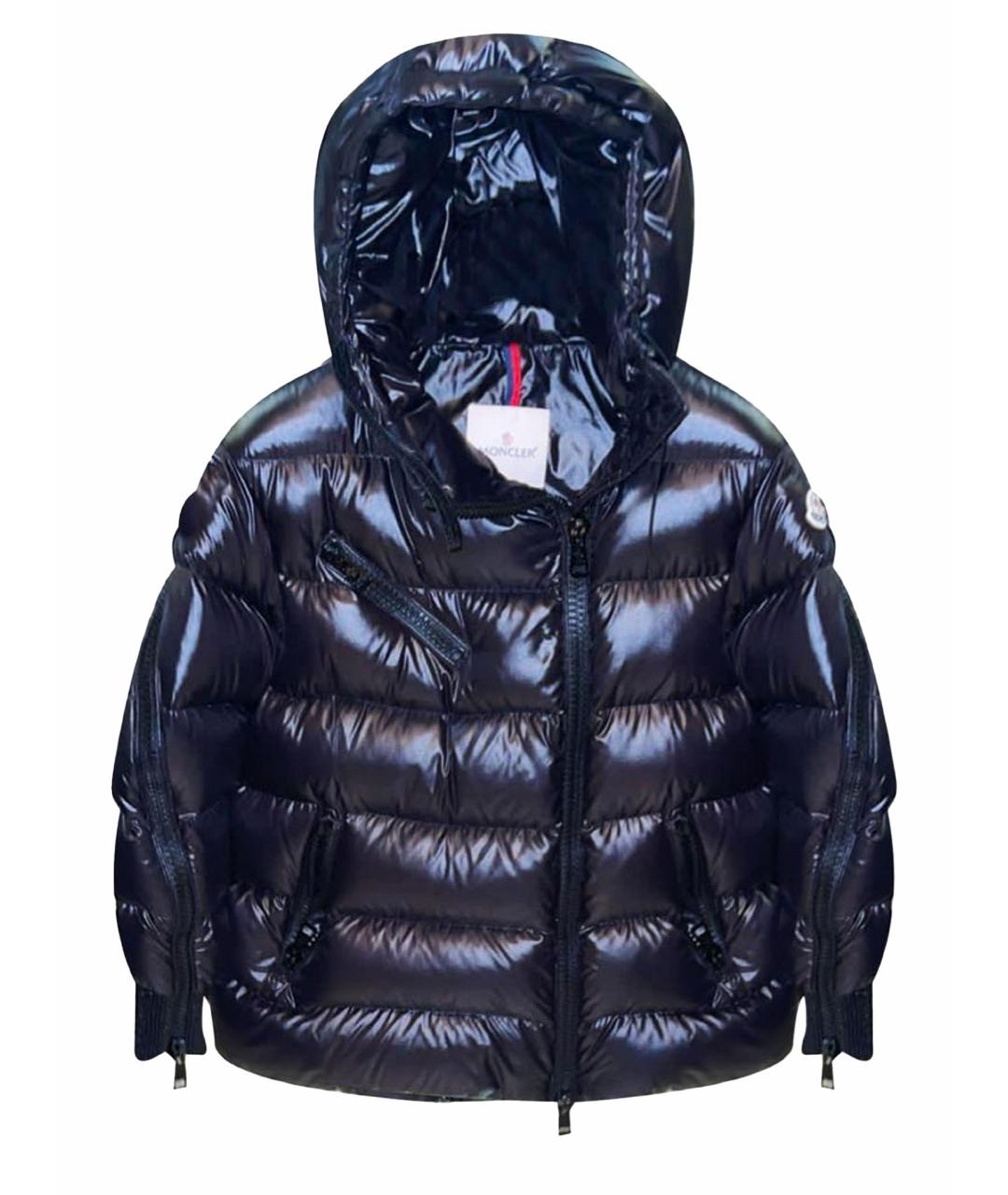 MONCLER Черный пуховик, фото 1