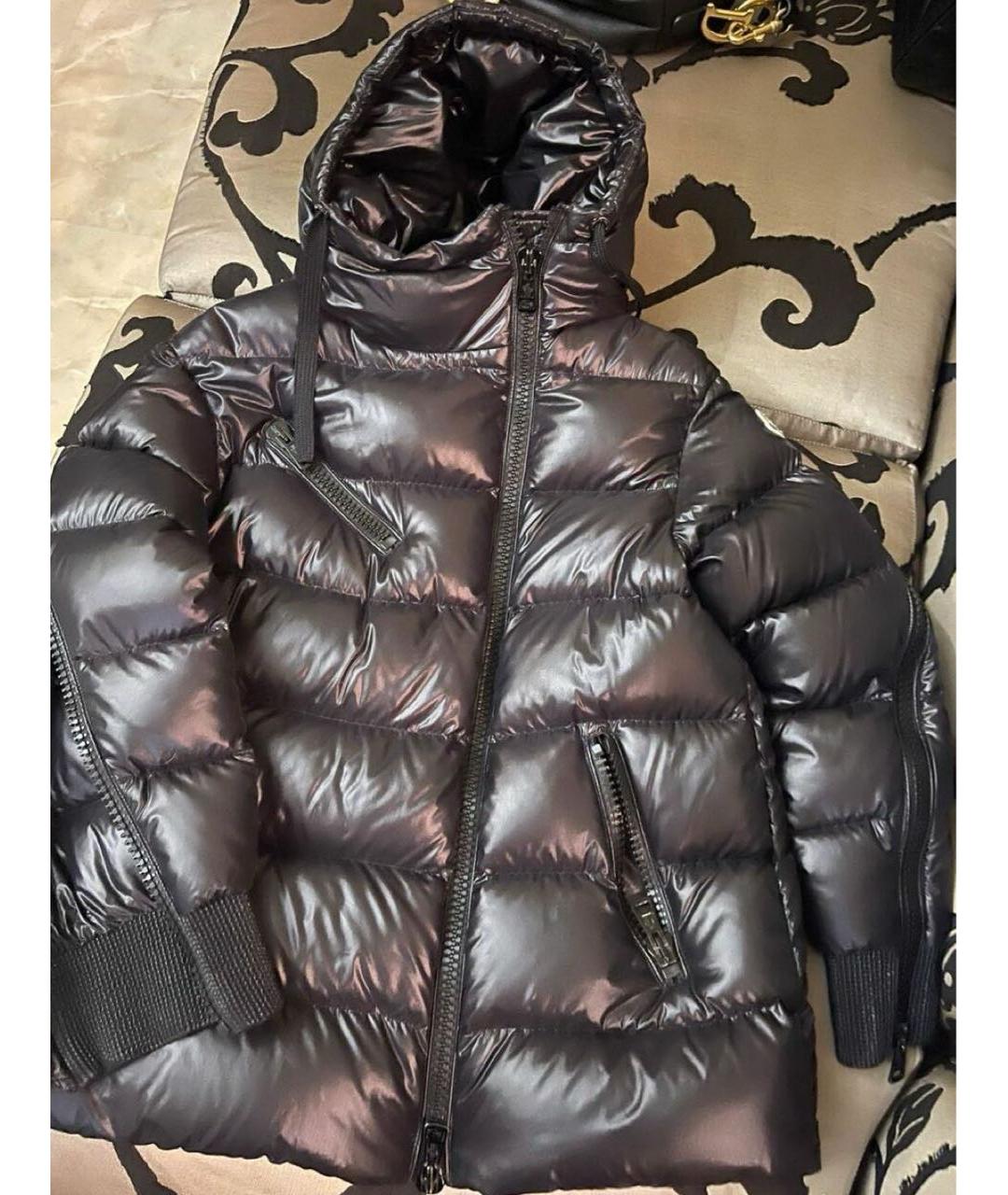 MONCLER Черный пуховик, фото 2