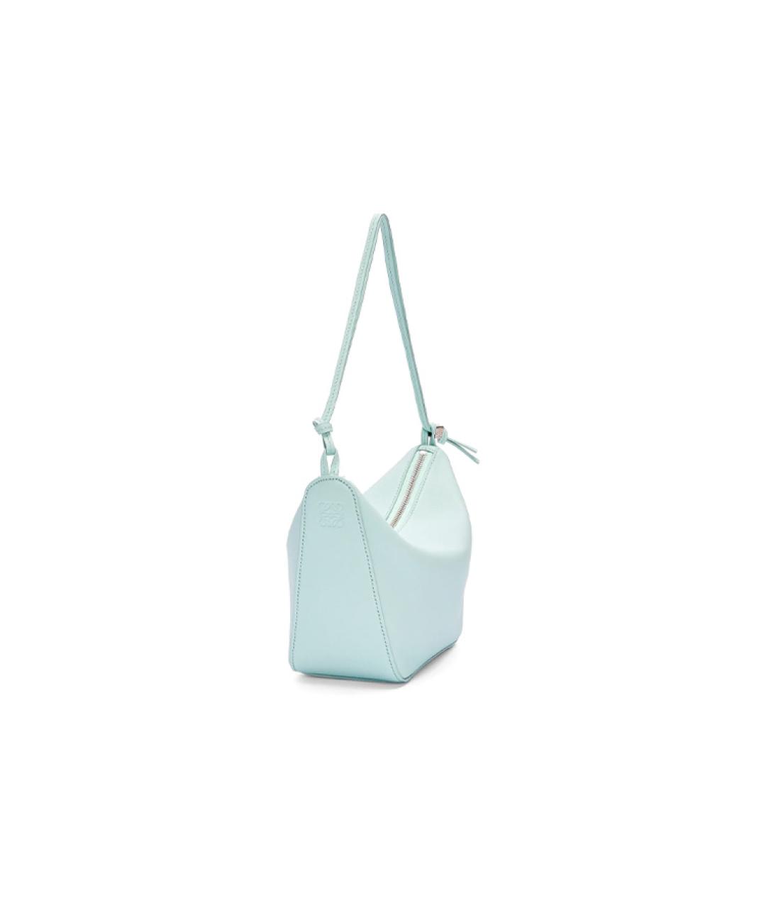 LOEWE Голубая кожаная сумка через плечо, фото 2