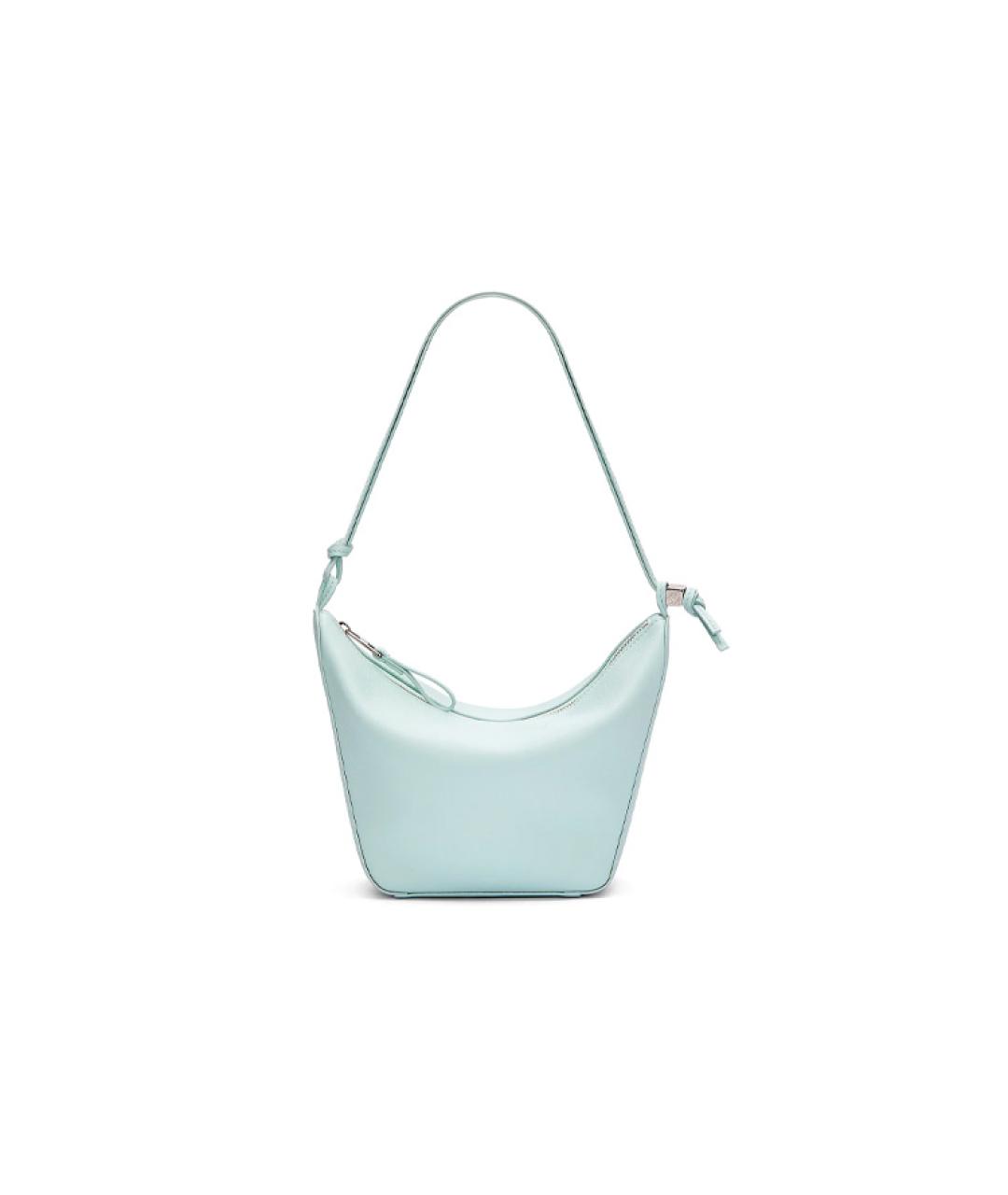 LOEWE Голубая кожаная сумка через плечо, фото 4
