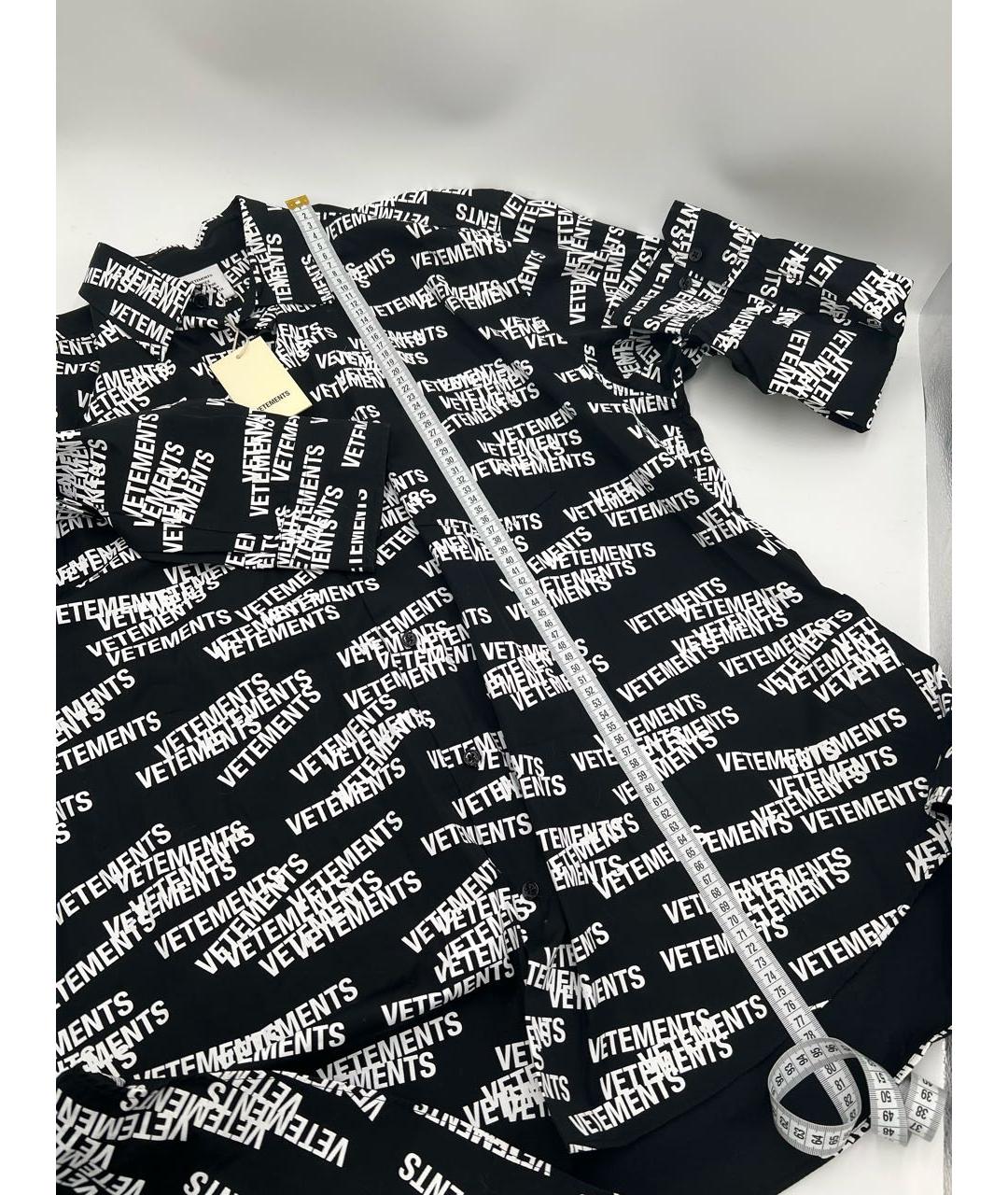 VETEMENTS Черная рубашка, фото 7