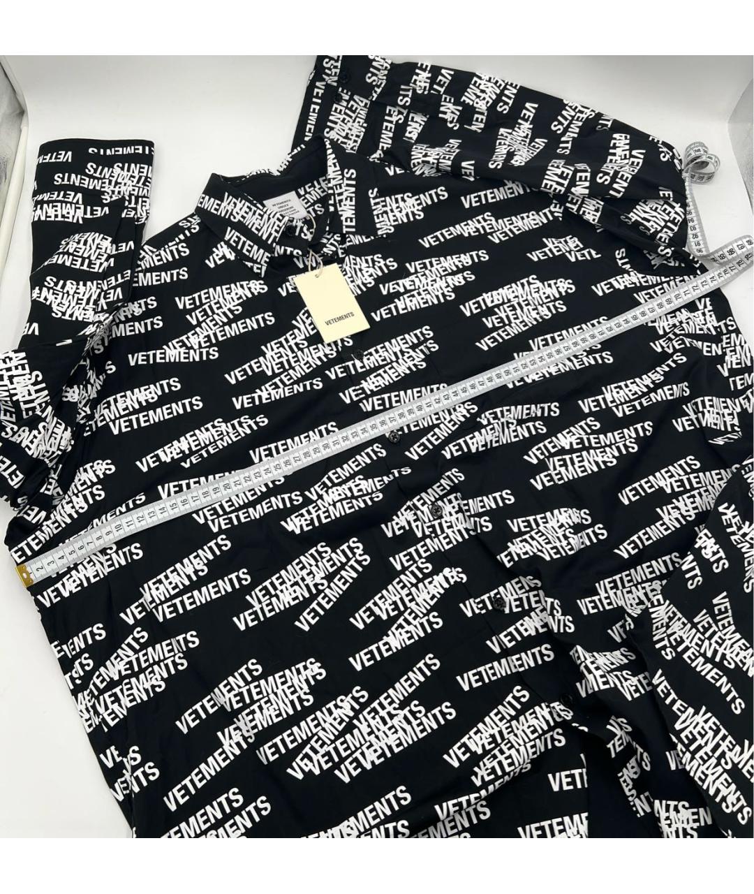 VETEMENTS Черная рубашка, фото 6