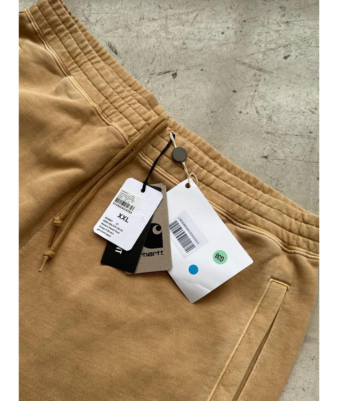 CARHARTT WIP Оранжевое хлопковые повседневные брюки, фото 4