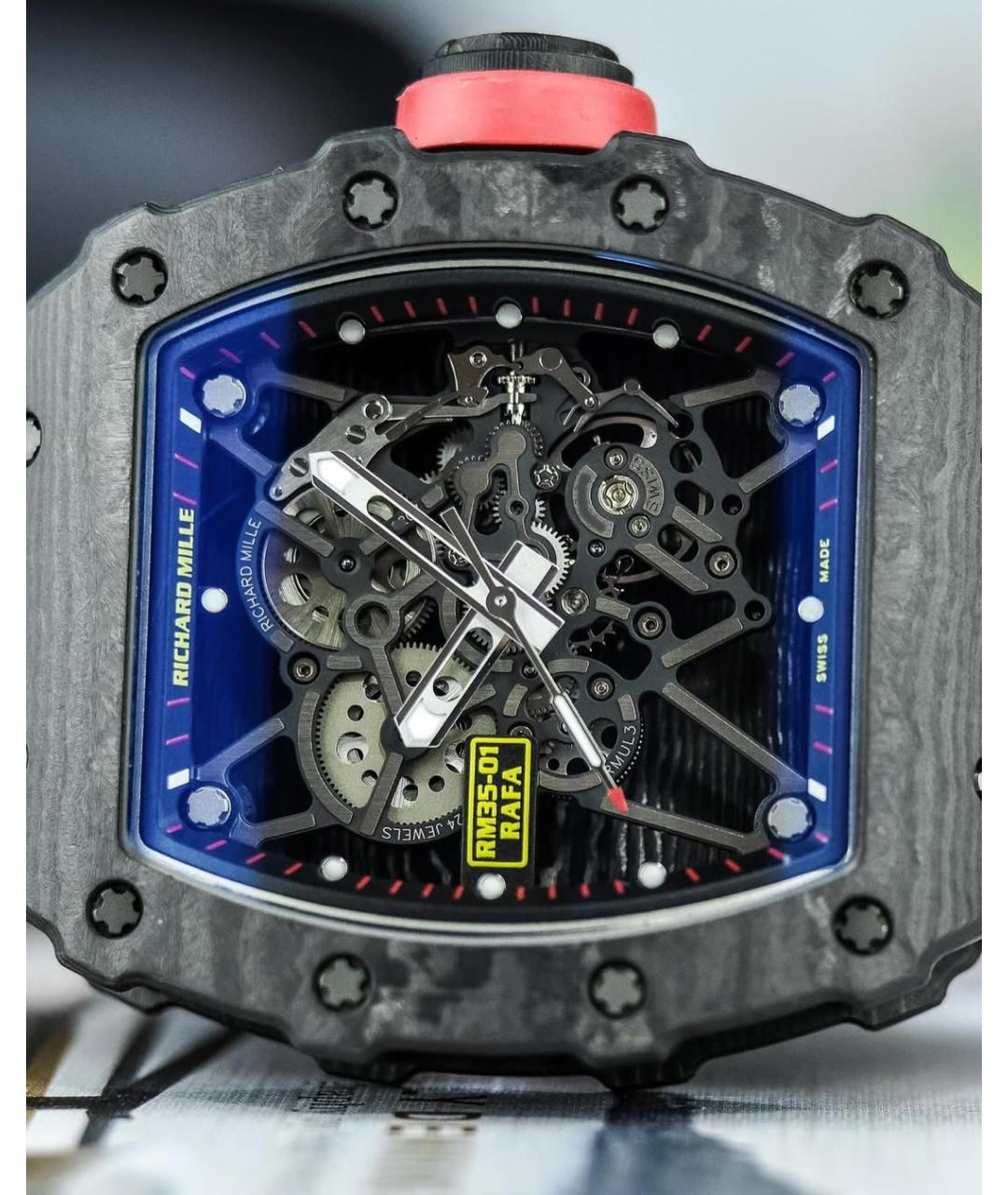 Richard Mille Черные карбоновые часы, фото 5