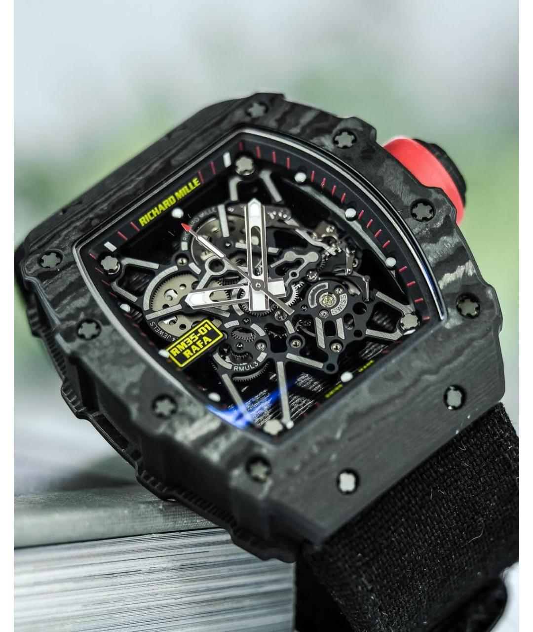 Richard Mille Черные карбоновые часы, фото 4