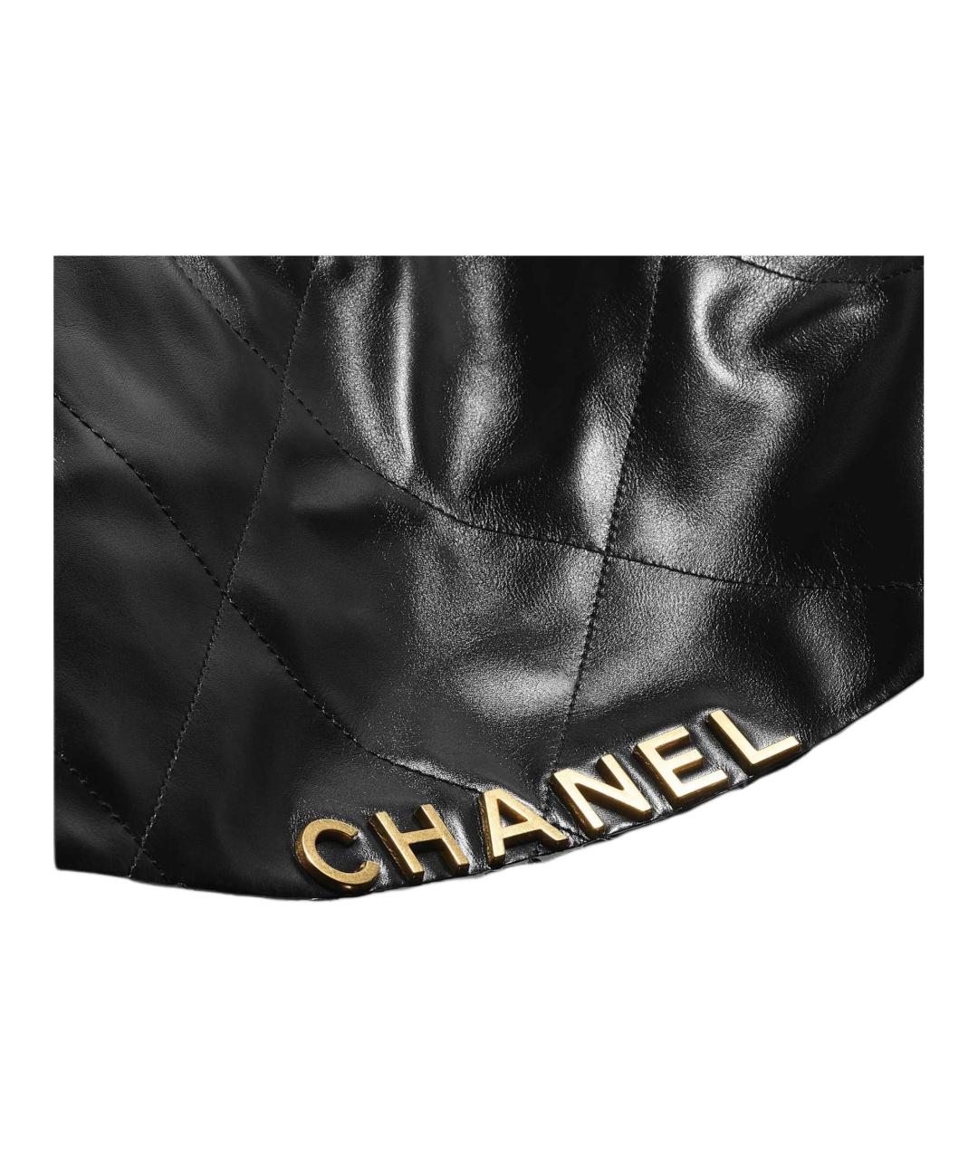 CHANEL Черная кожаная сумка через плечо, фото 4