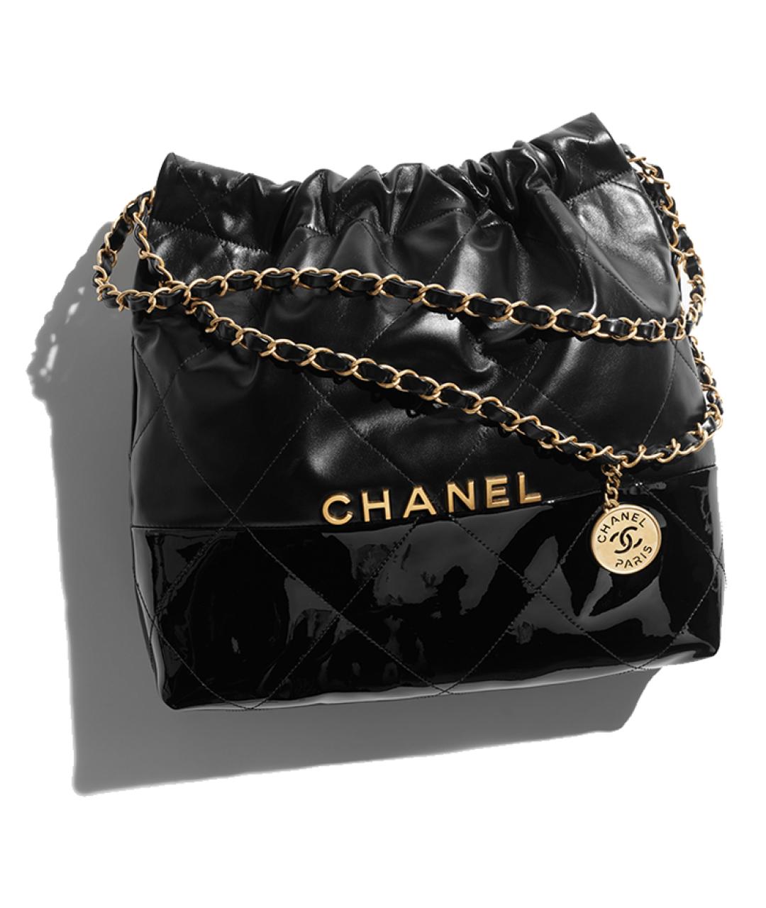 CHANEL Черная кожаная сумка через плечо, фото 2