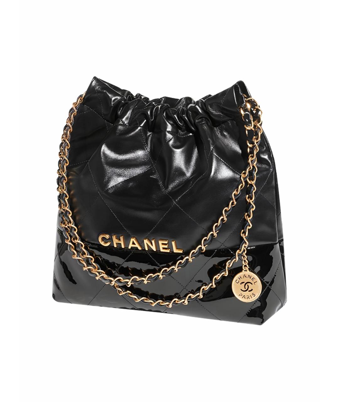 CHANEL Черная кожаная сумка через плечо, фото 1