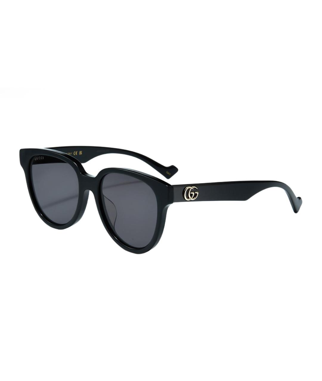 GUCCI Черные пластиковые солнцезащитные очки, фото 1