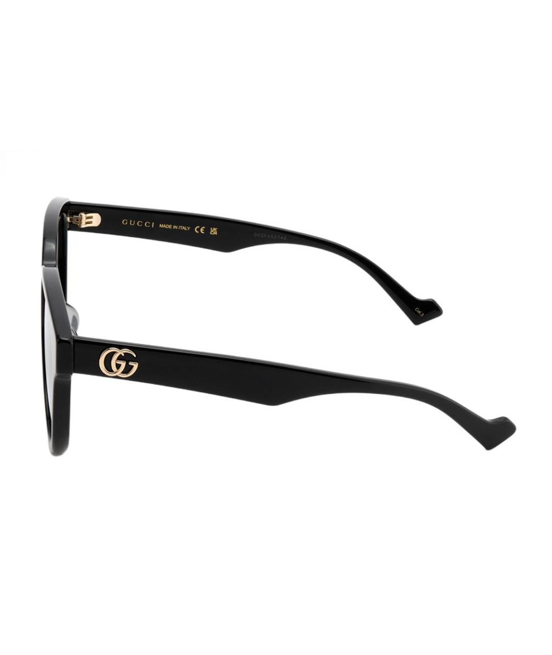 GUCCI Черные пластиковые солнцезащитные очки, фото 3
