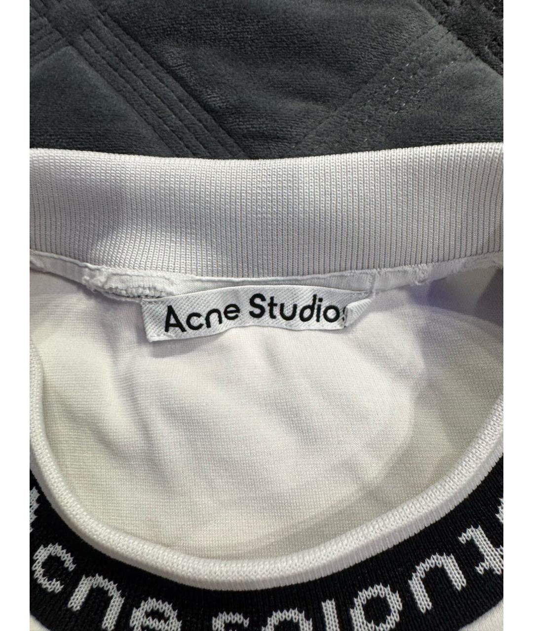 ACNE STUDIOS Белая хлопковая футболка, фото 2