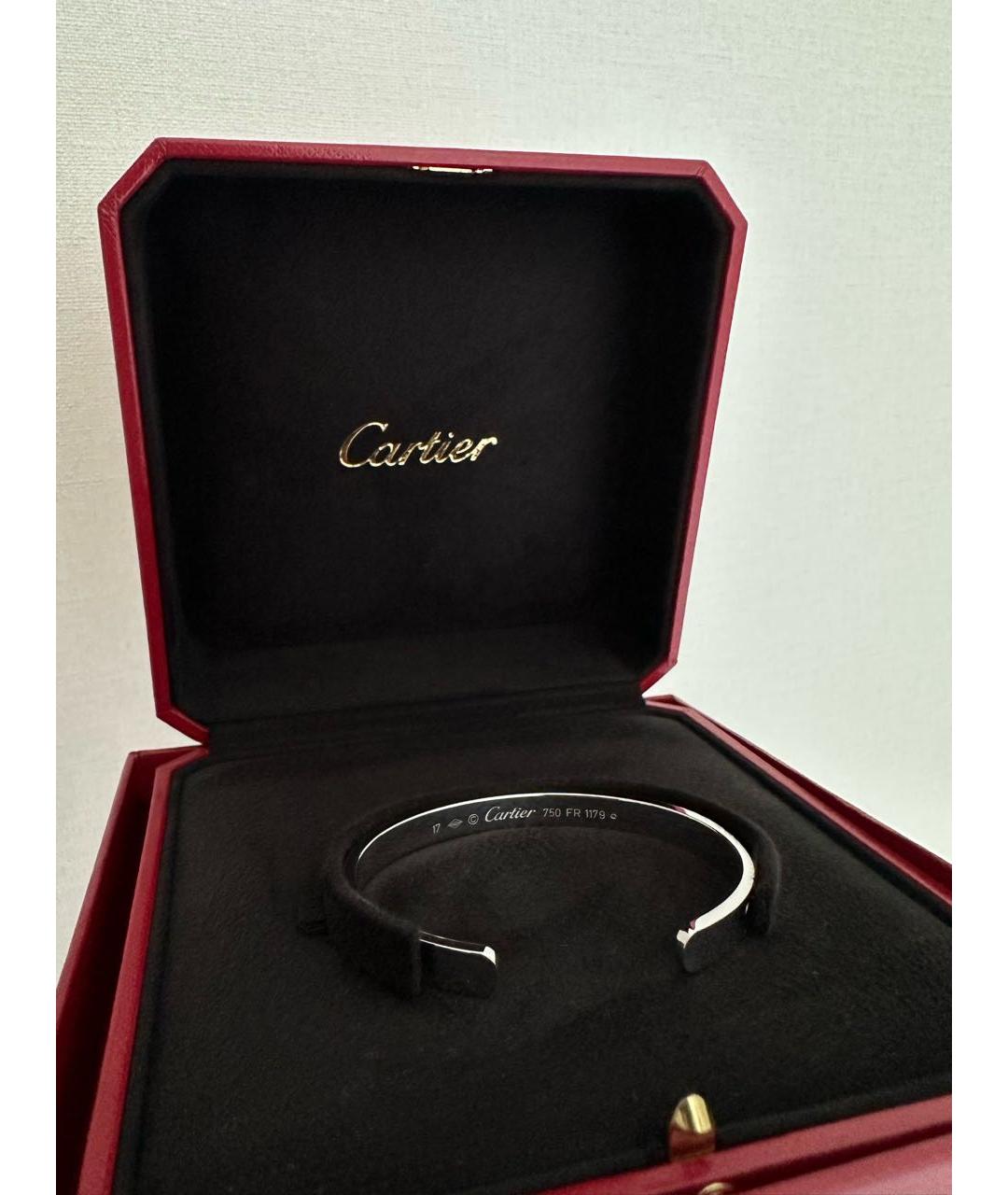 CARTIER Серебрянный браслет из белого золота, фото 4