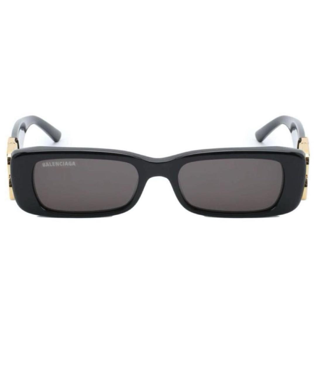 BALENCIAGA Черные пластиковые солнцезащитные очки, фото 7