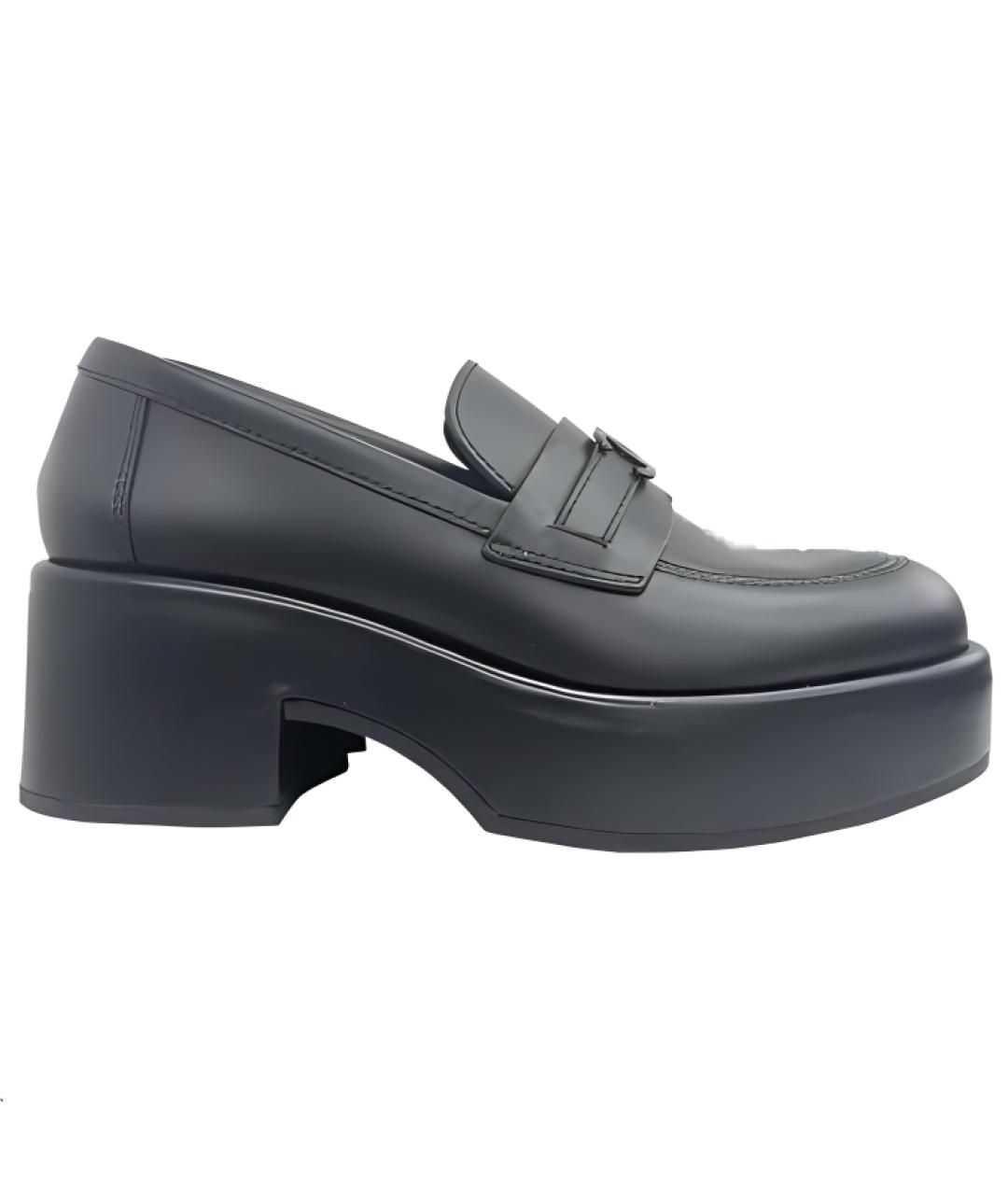 CHANEL Черные кожаные лоферы, фото 1