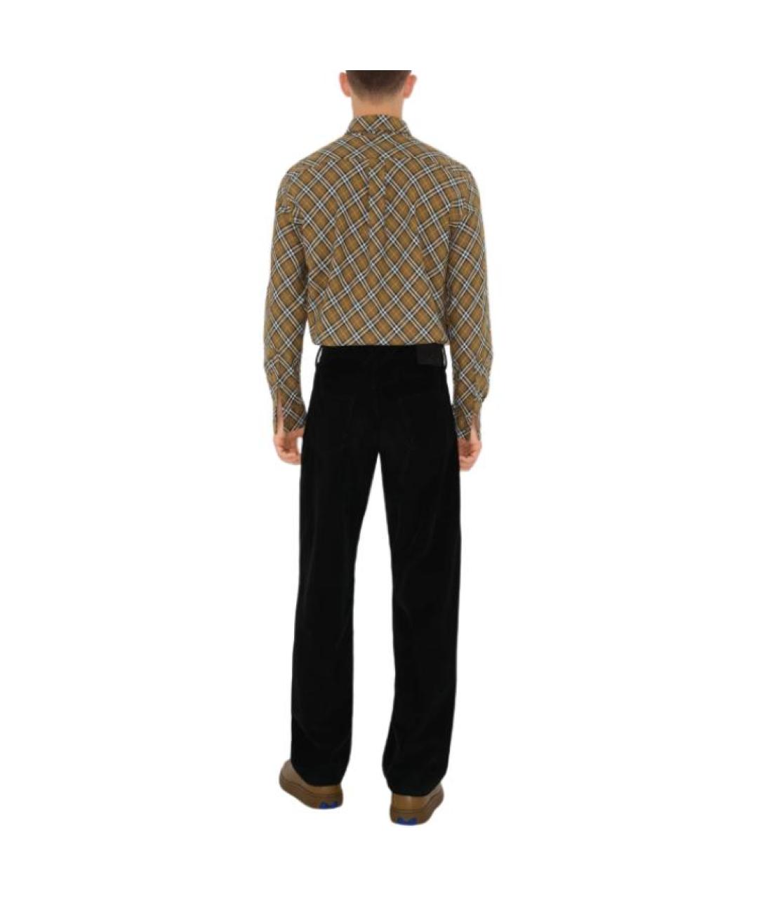 BURBERRY Бежевая хлопковая кэжуал рубашка, фото 4