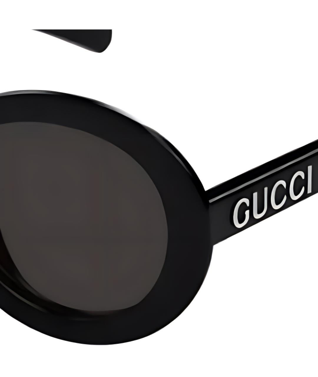 GUCCI Черные пластиковые солнцезащитные очки, фото 3
