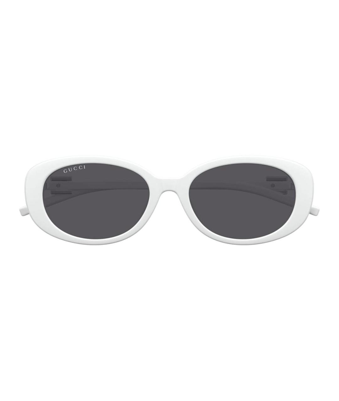 GUCCI Белые пластиковые солнцезащитные очки, фото 2