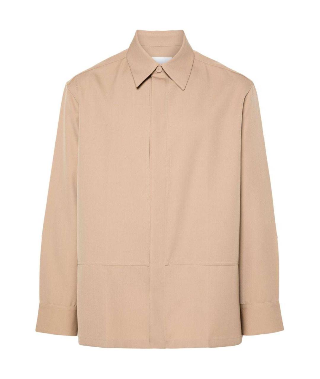 JIL SANDER Бежевая кэжуал рубашка, фото 1