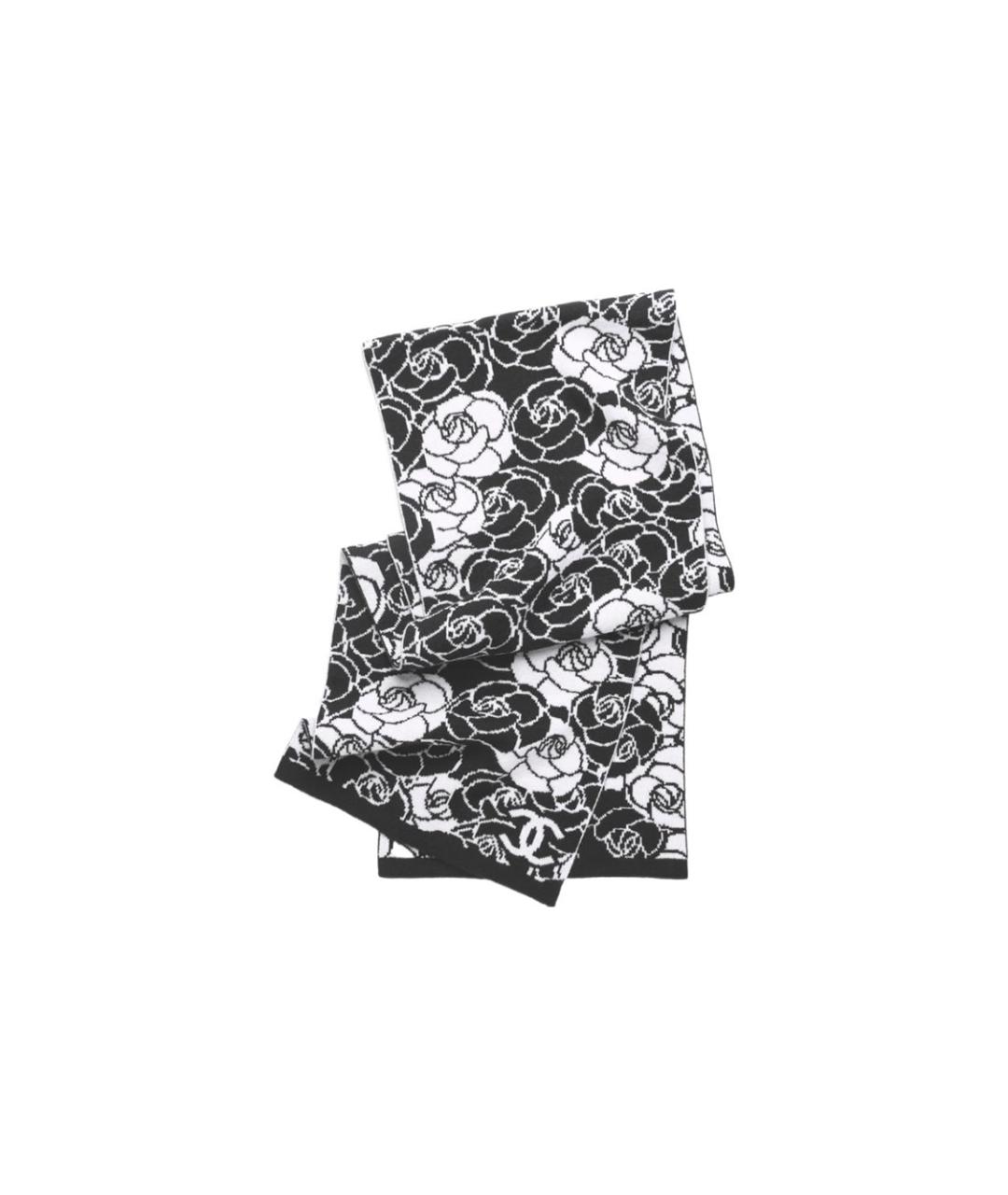 CHANEL Черный шарф, фото 1