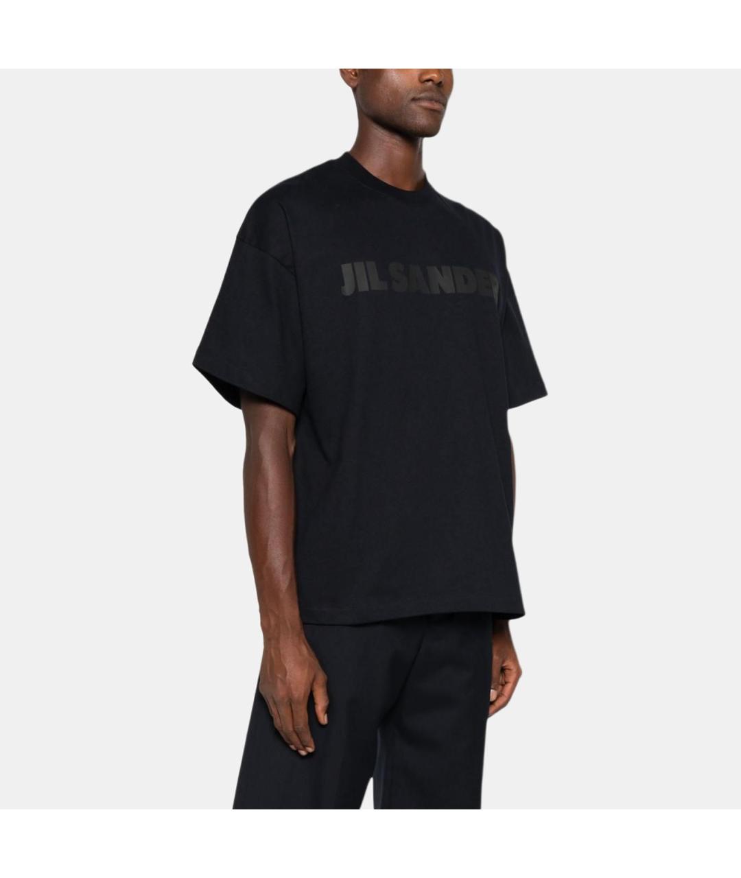 JIL SANDER Черная футболка, фото 4