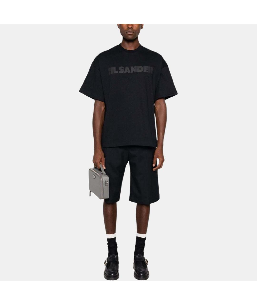 JIL SANDER Черная футболка, фото 3