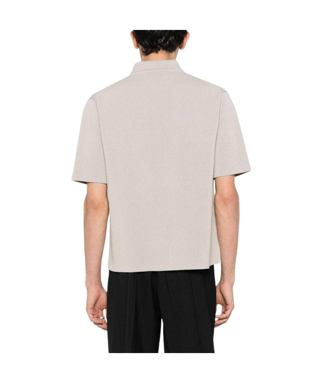 JIL SANDER Бежевое поло с коротким рукавом, фото 4