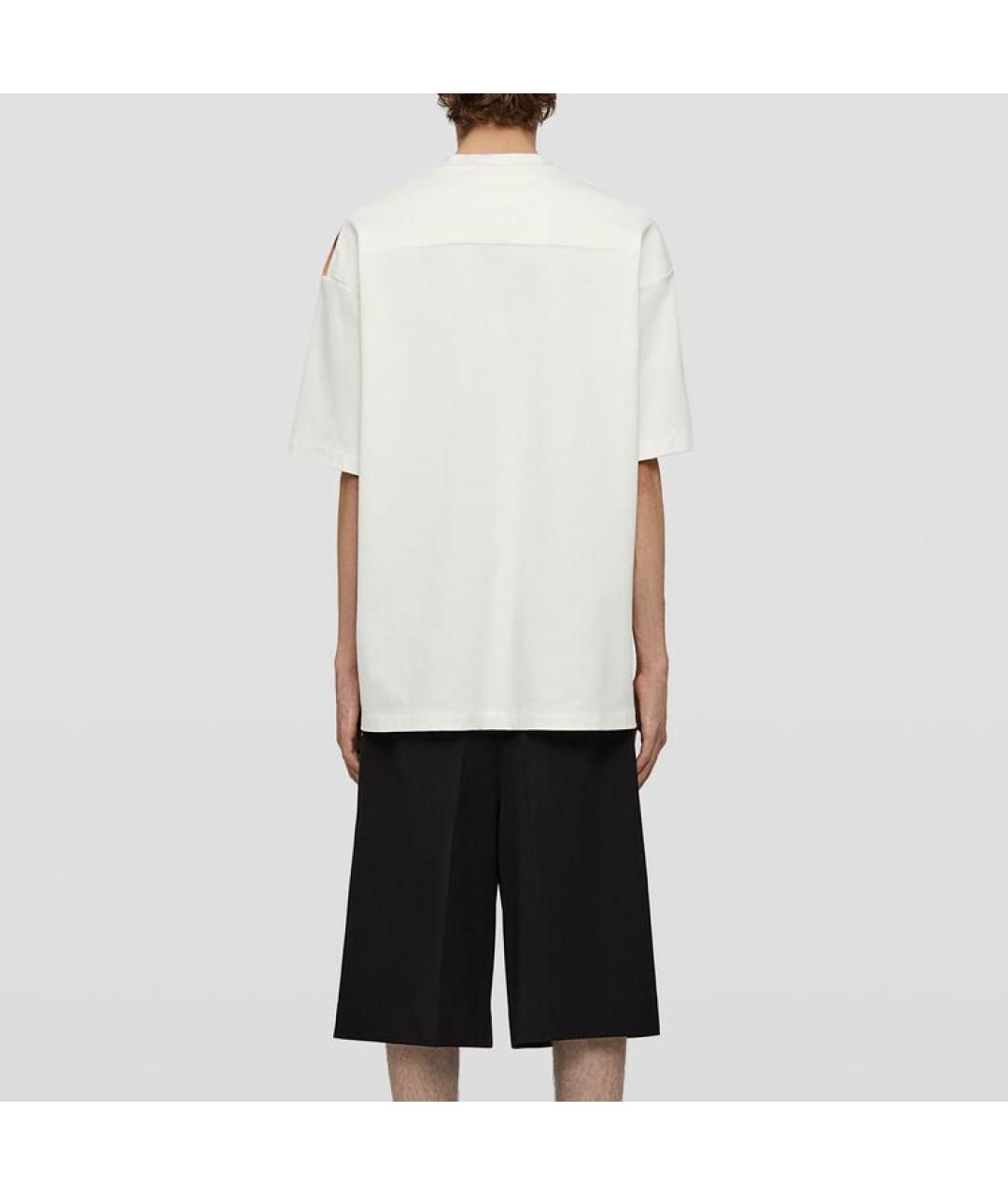 JIL SANDER Розовая хлопковая футболка, фото 3
