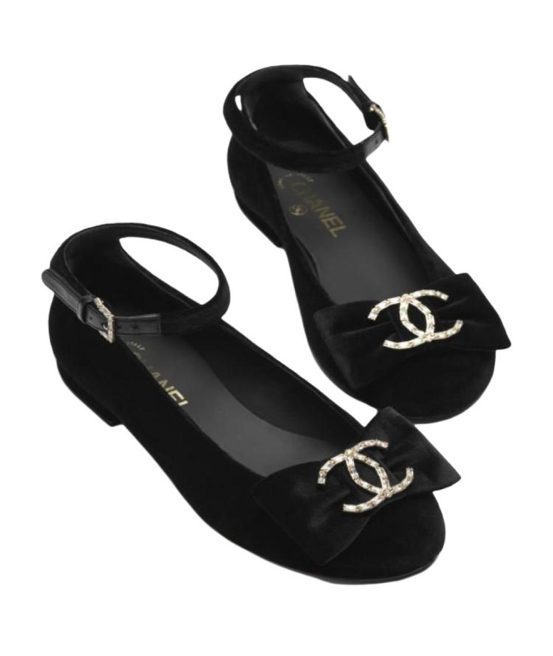 CHANEL Черные балетки, фото 3