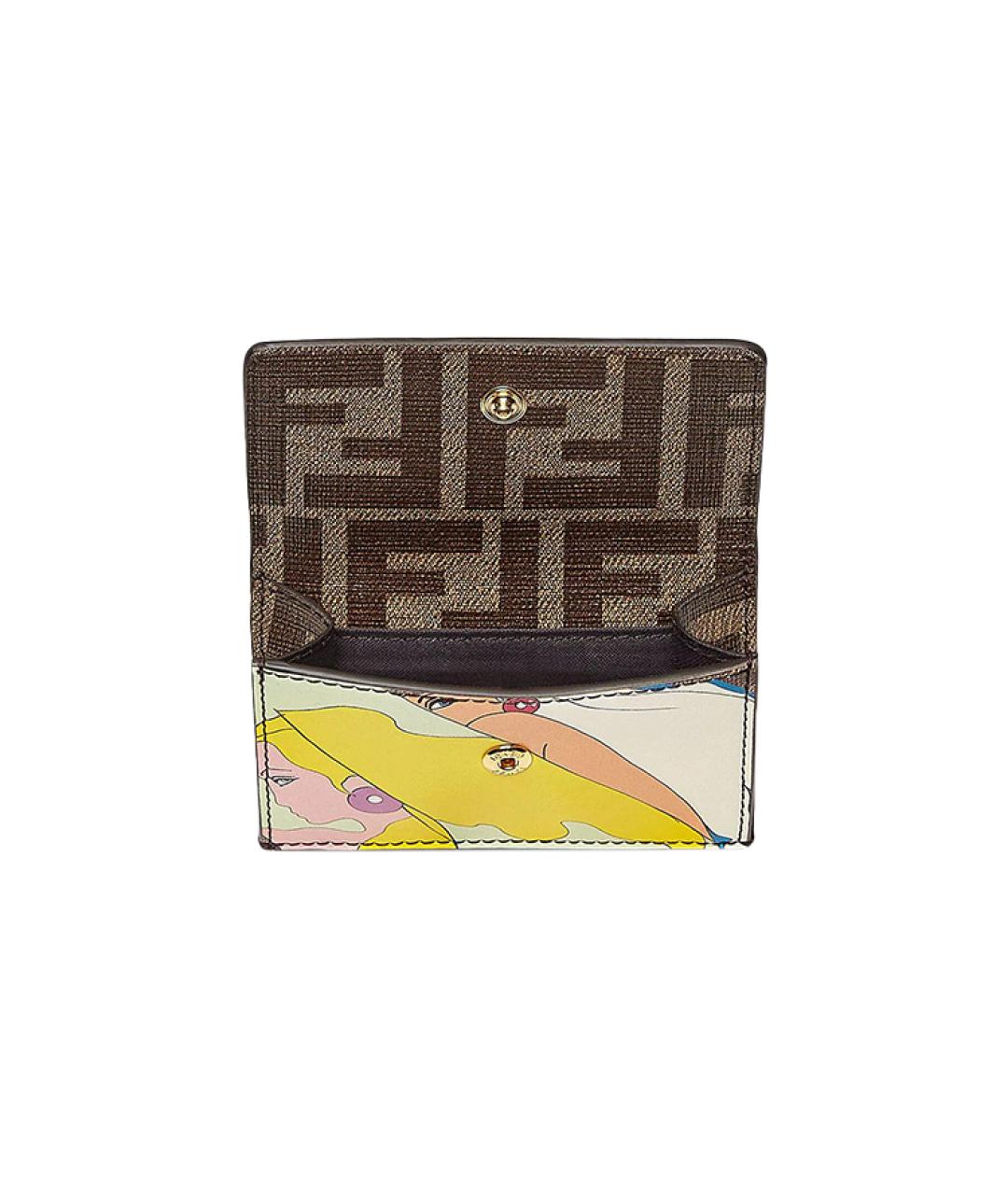 FENDI Коричневый кардхолдер, фото 4