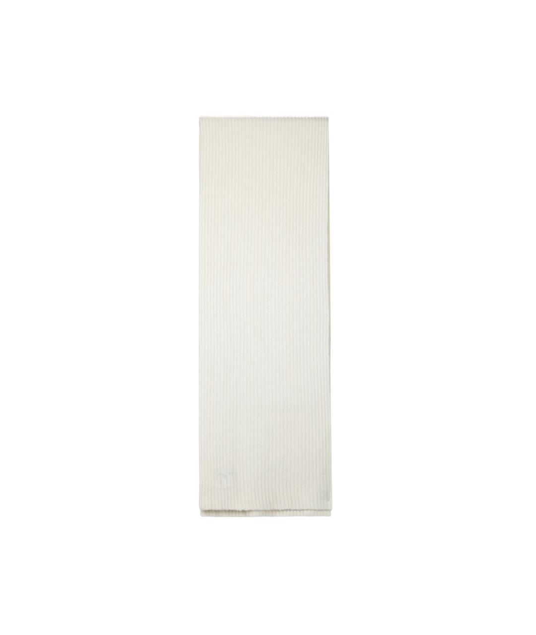 CHANEL Белый кашемировый шарф, фото 2