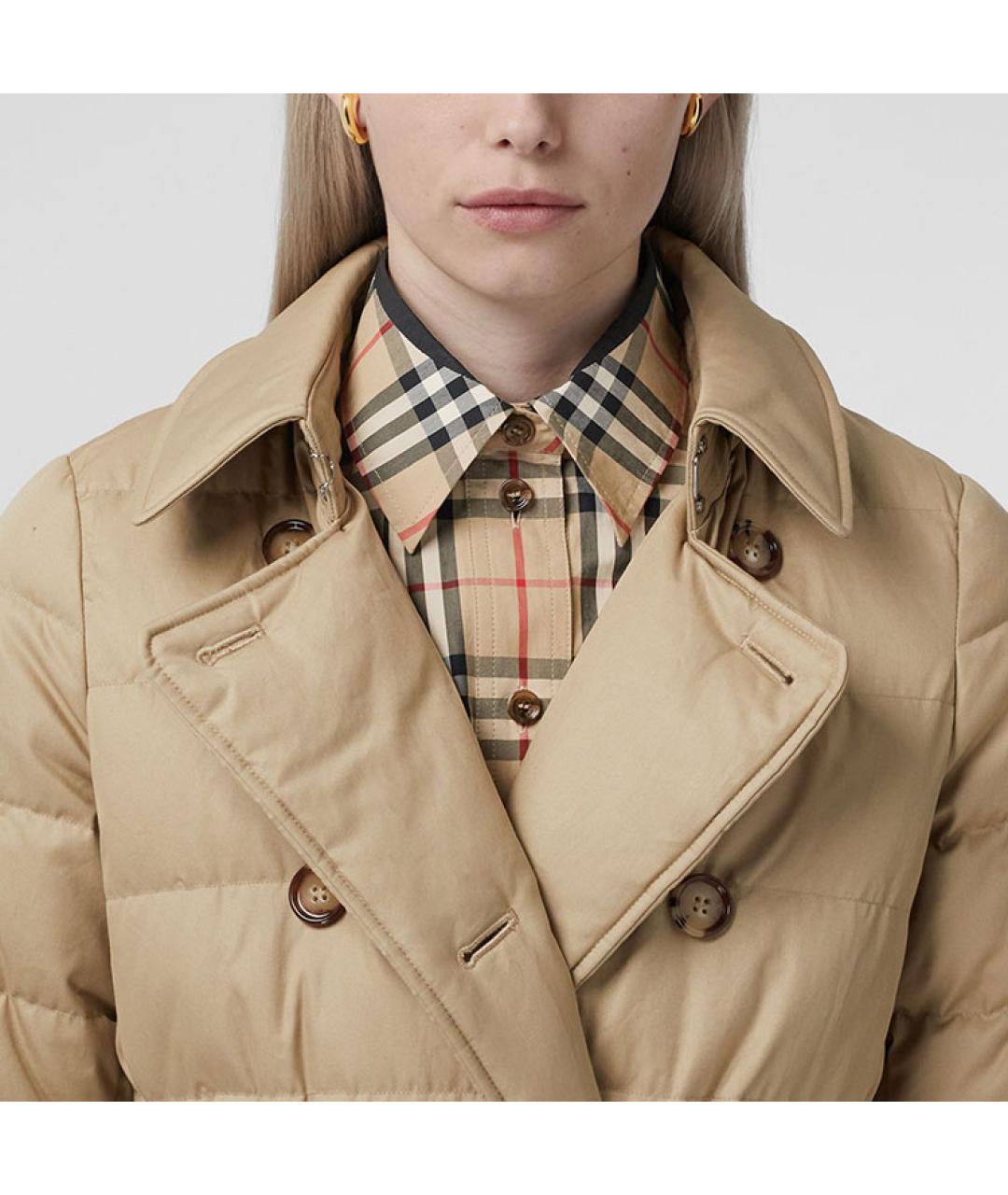 BURBERRY Бежевый пуховик, фото 5