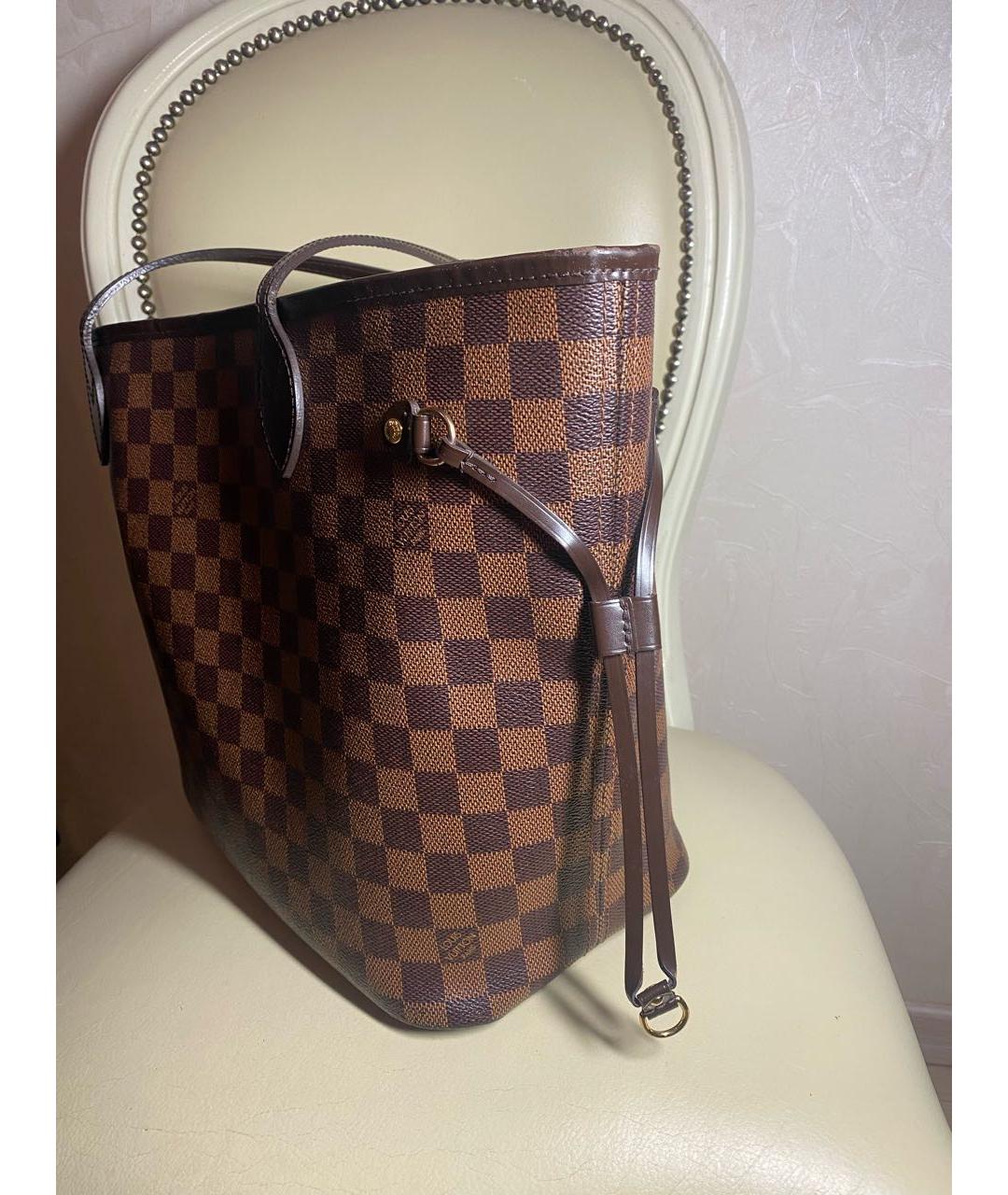 LOUIS VUITTON Коричневая сумка тоут, фото 3