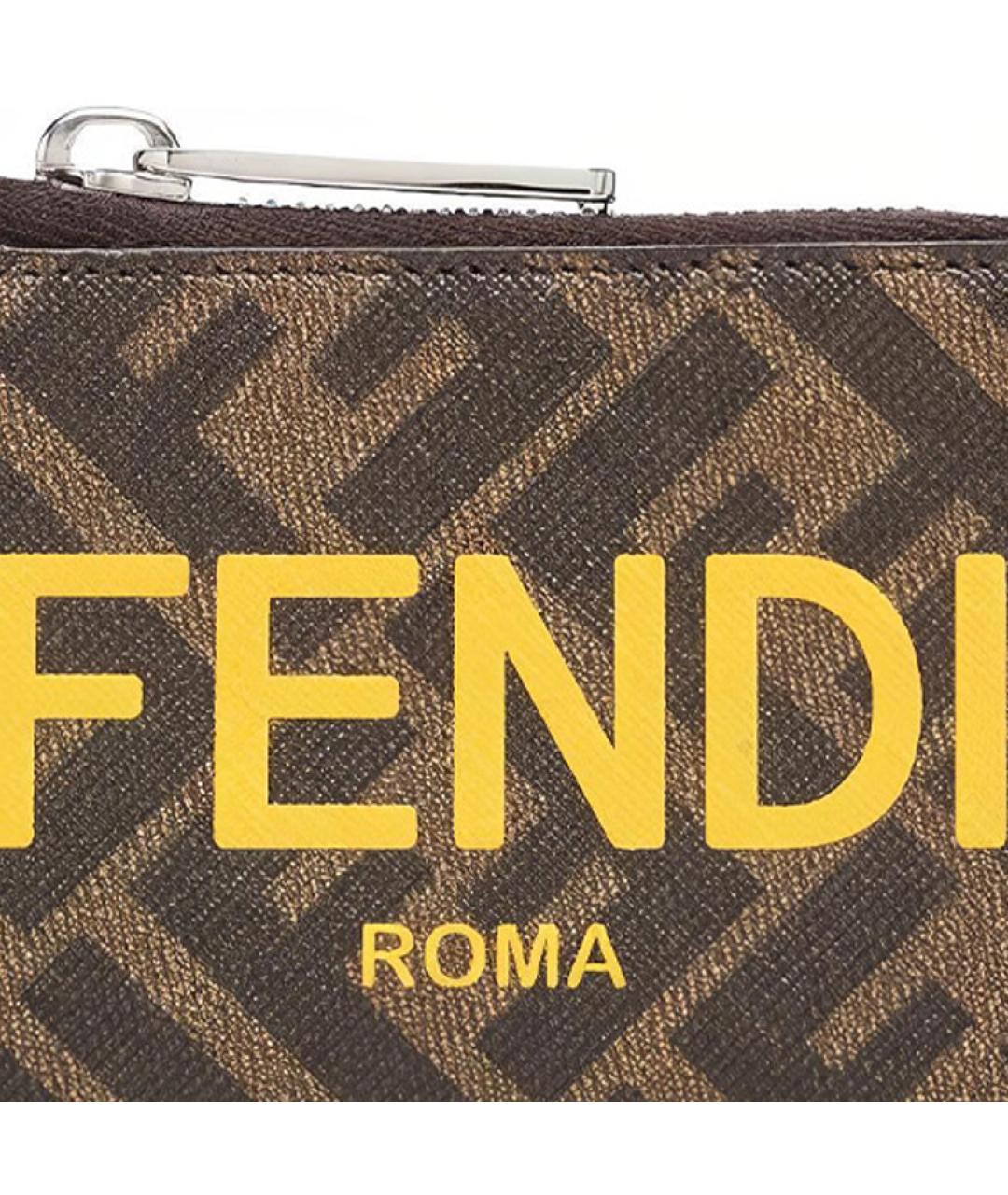 FENDI Коричневый кардхолдер, фото 4