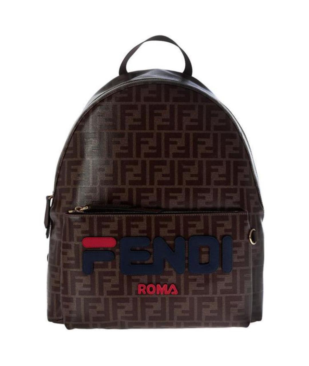 FENDI Коричневый рюкзак, фото 1