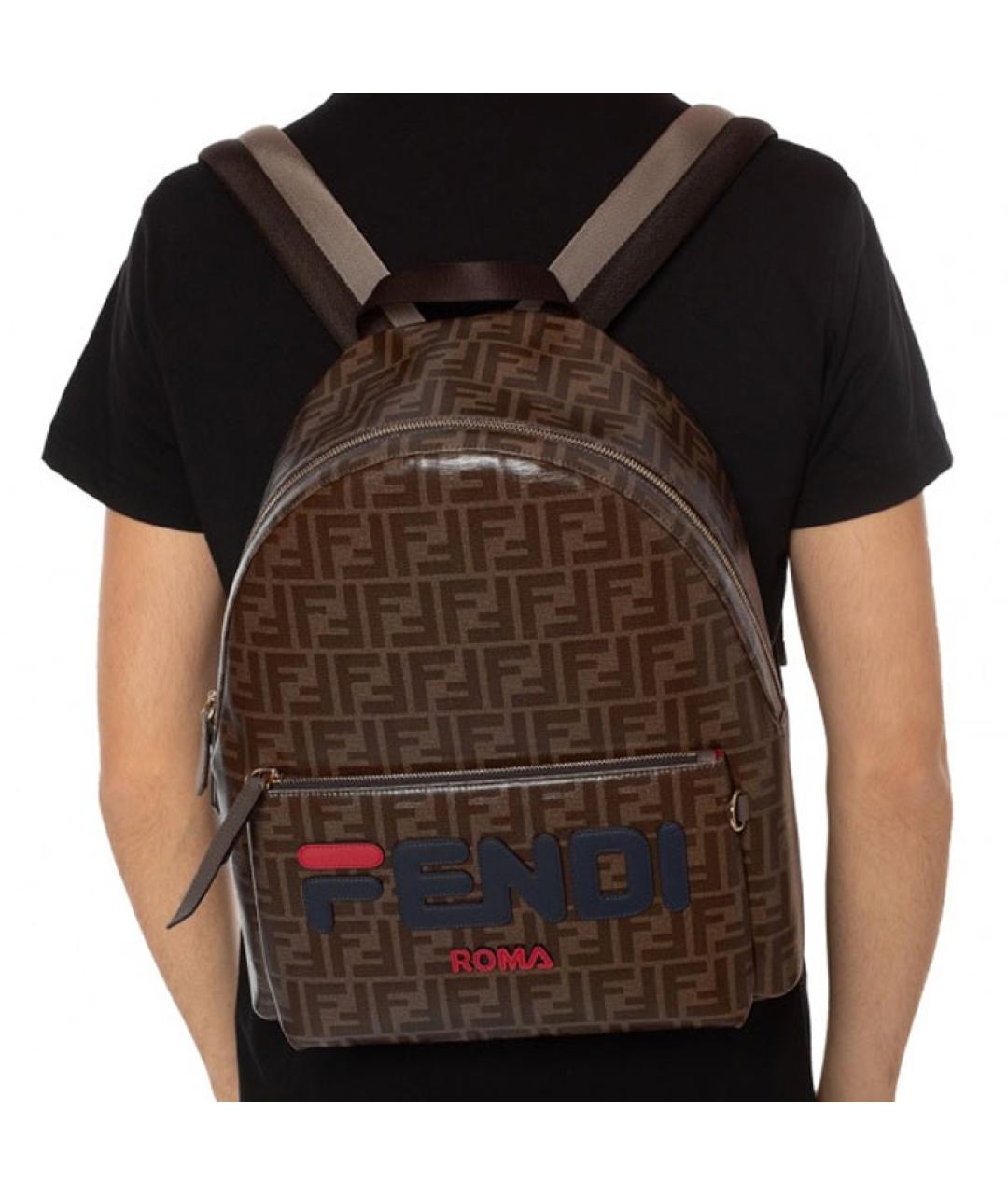 FENDI Коричневый рюкзак, фото 7
