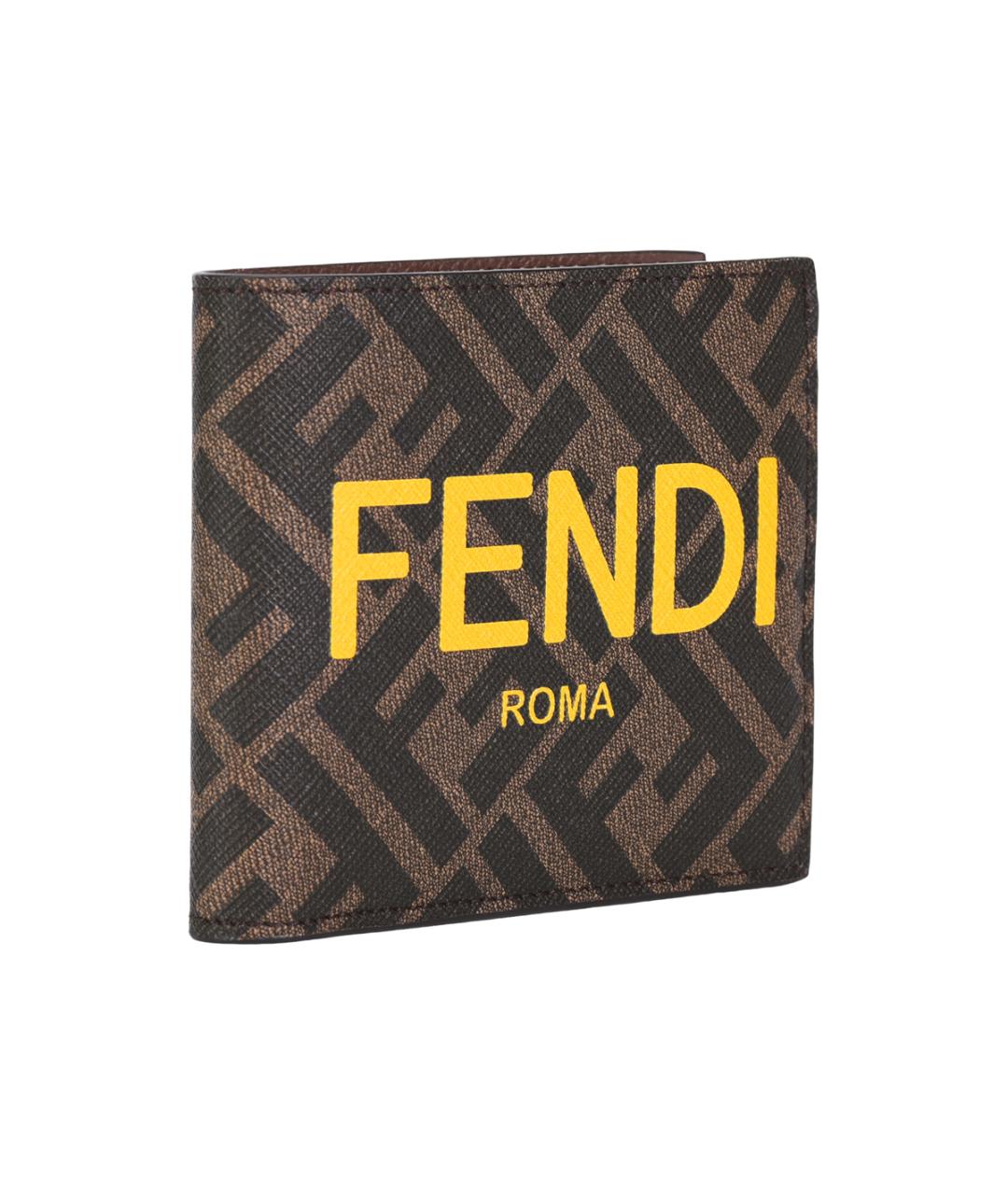 FENDI Коричневый кошелек, фото 3