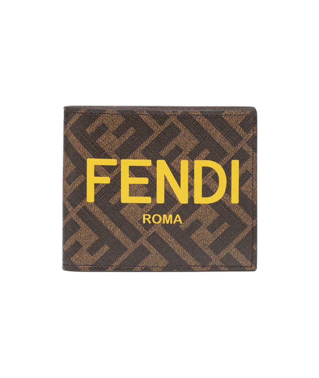 FENDI Коричневый кошелек, фото 1