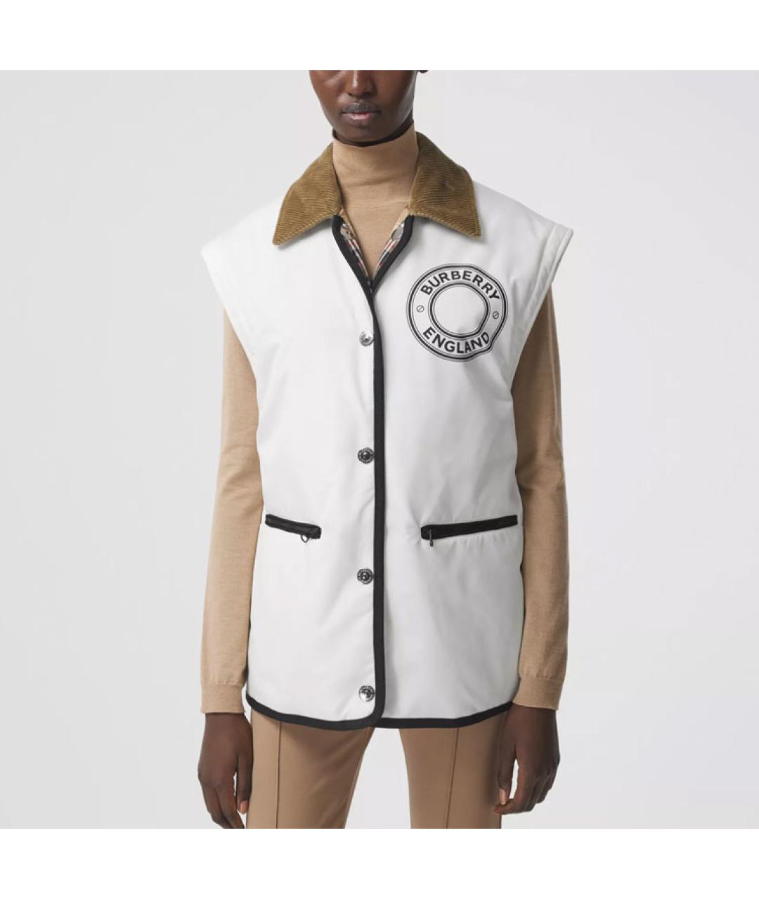 BURBERRY Белая куртка, фото 5
