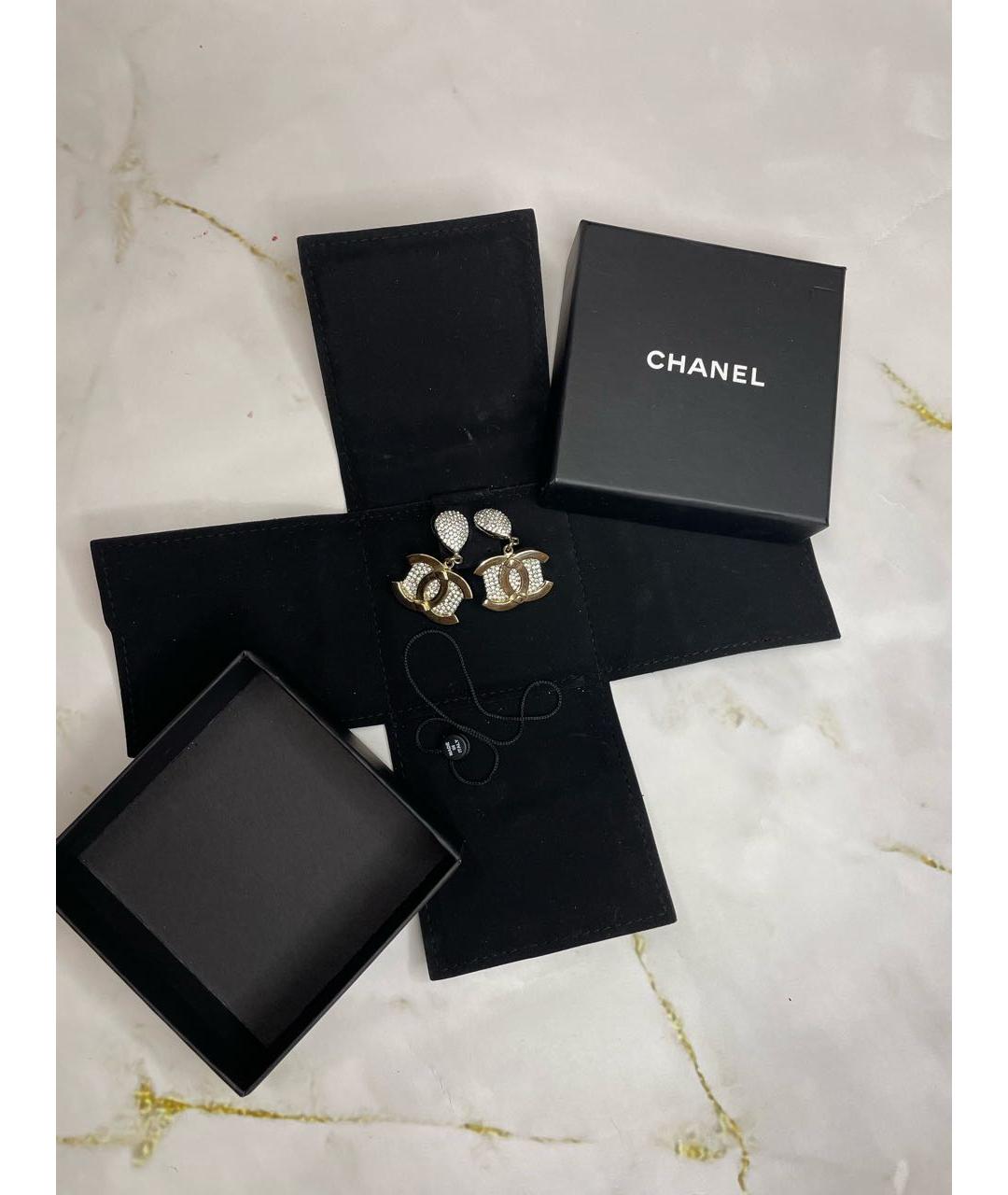 CHANEL Серебряные серьги, фото 5